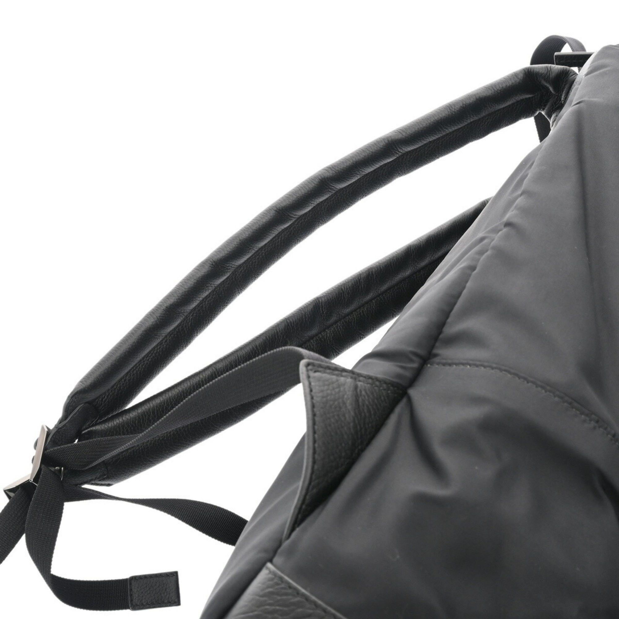 Bvlgari BVLGARI Fragment Collaboration Backpack Black 290732 Men's Nylon Leather Backpack/Daypack Size ONE SIZE - 4 Thumbnail