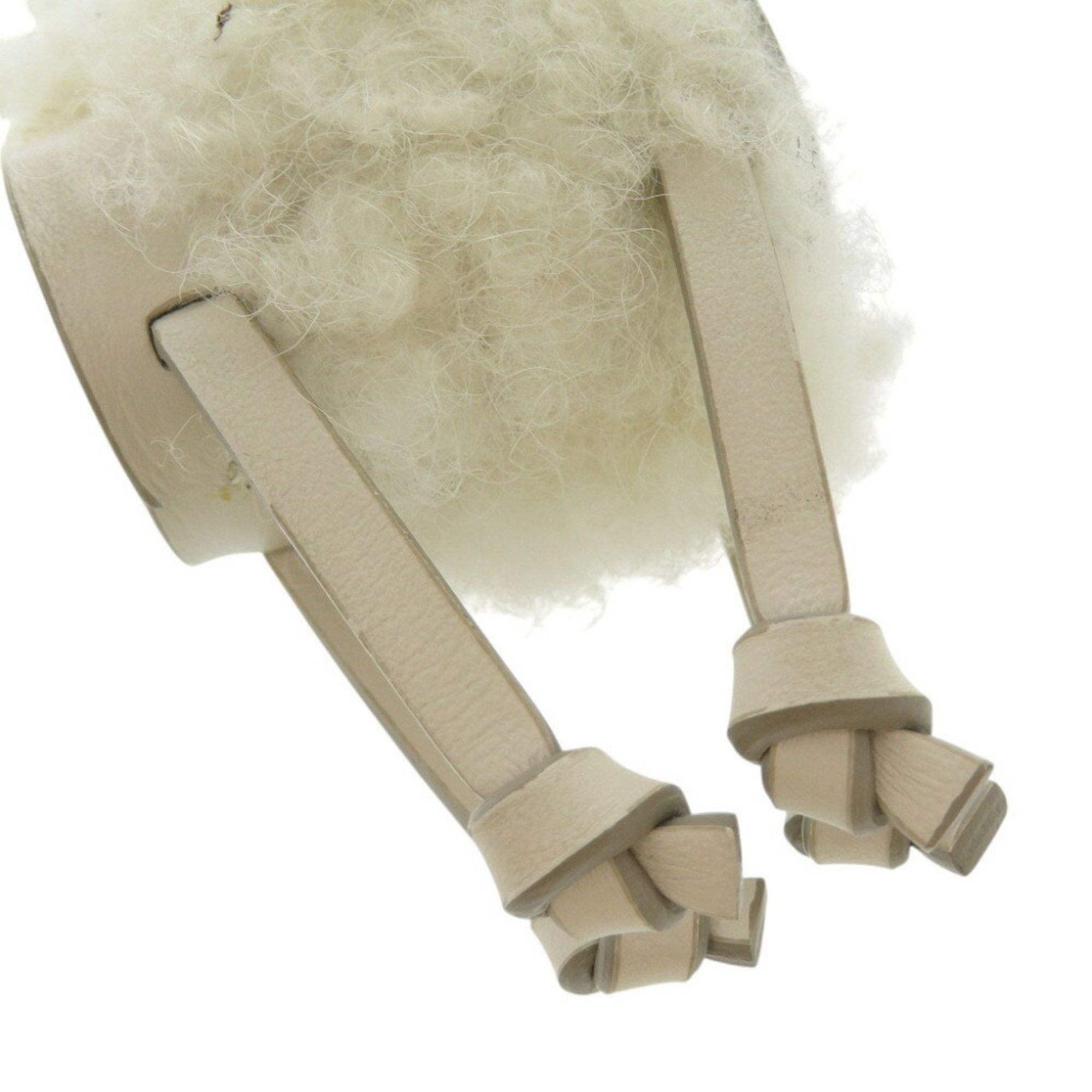 Tod's Tod's Poodle Design Leather Mouton White Bag Charm Keychain 1841TOD'S Size ONE SIZE - 8 Thumbnail