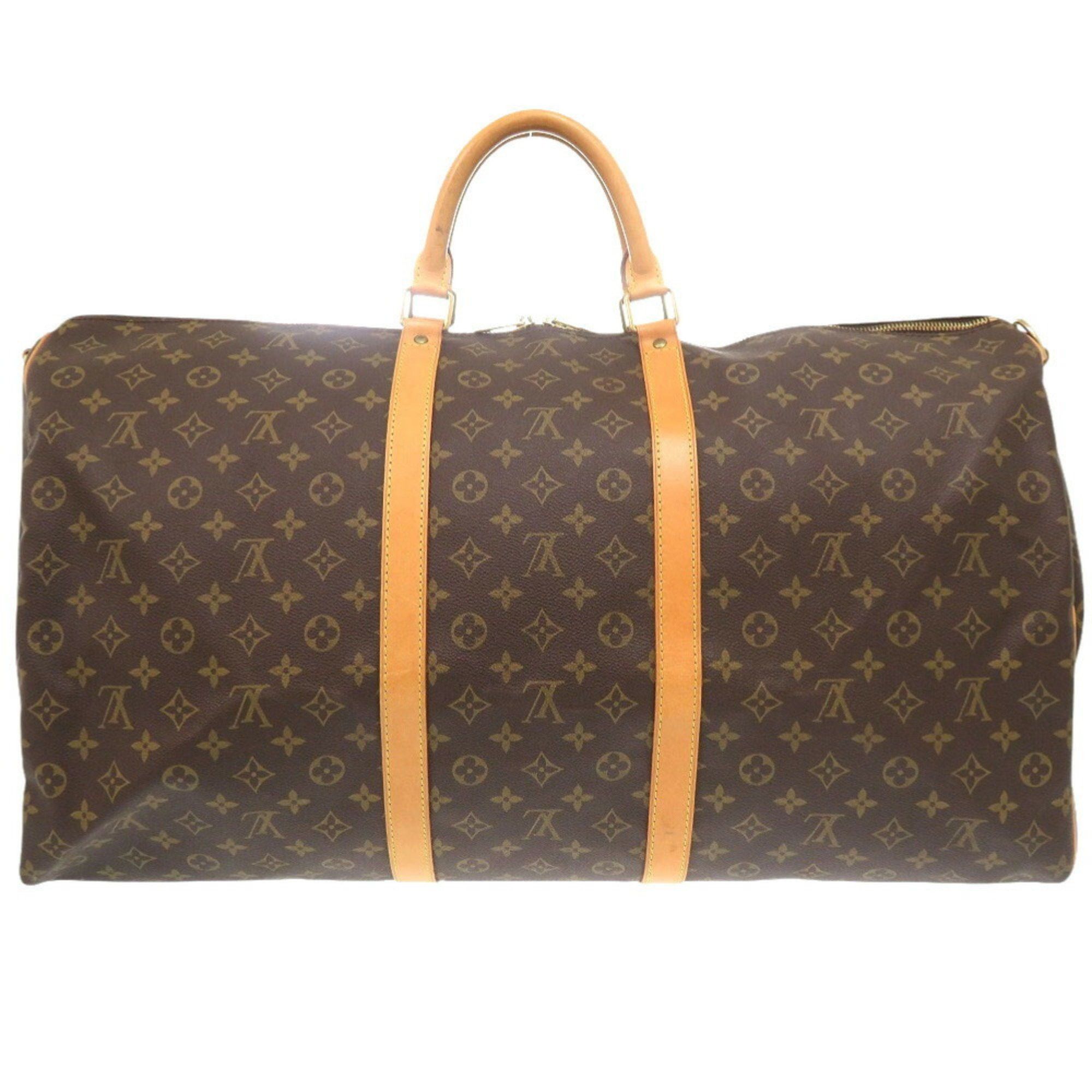 Louis Vuitton Louis Vuitton Keepall Bandouliere 60 Monogram M41412 Boston Bag with Strap 0825 LOUIS VUITTON Size ONE SIZE - 3 Thumbnail