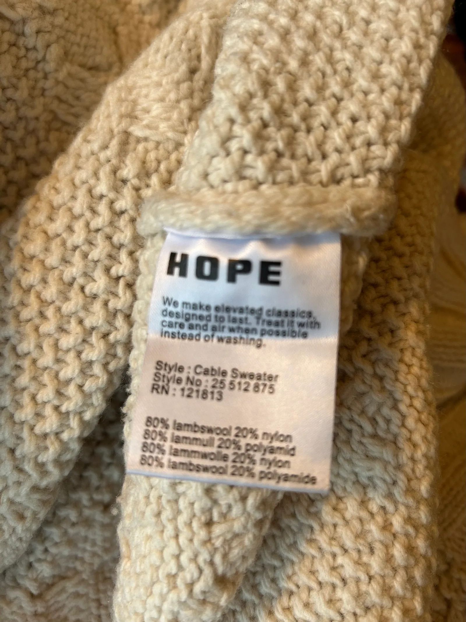 Hope Hope Cable sweater Sweater Size M / US 6-8 / IT 42-44 - 2 Thumbnail