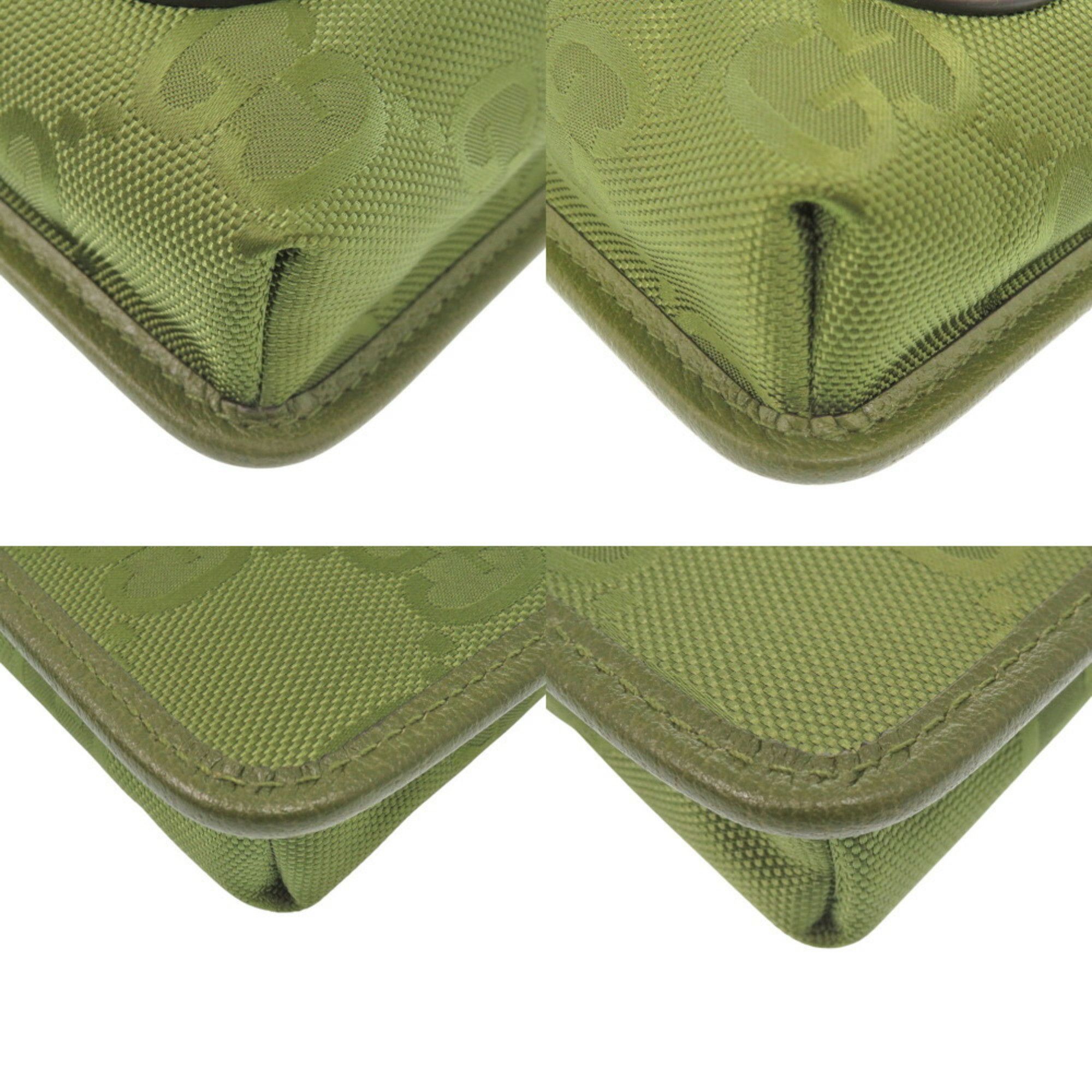 Gucci Gucci Off The Grid 696018 GG Nylon Forest Green Shoulder Bag 1147GUCCI Size ONE SIZE - 4 Thumbnail