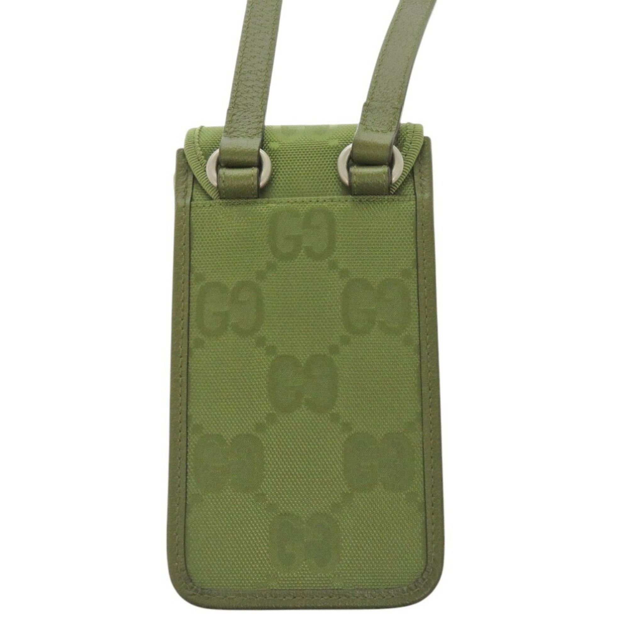 Gucci Gucci Off The Grid 696018 GG Nylon Forest Green Shoulder Bag 1147GUCCI Size ONE SIZE - 3 Thumbnail