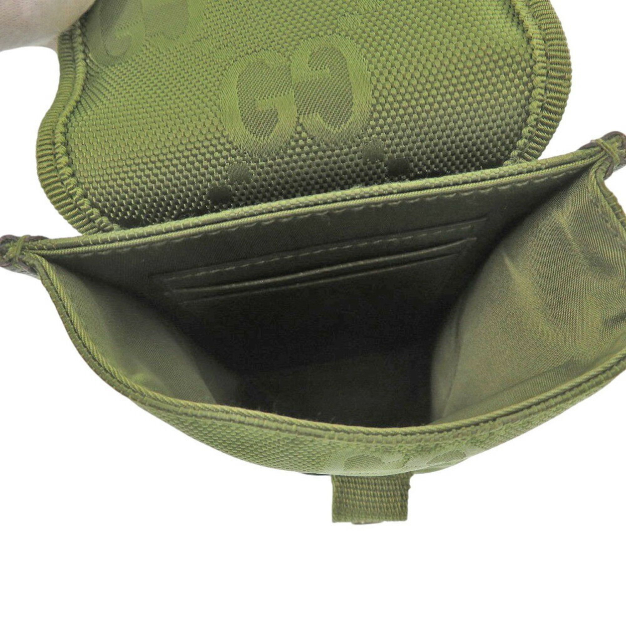 Gucci Gucci Off The Grid 696018 GG Nylon Forest Green Shoulder Bag 1147GUCCI Size ONE SIZE - 6 Thumbnail
