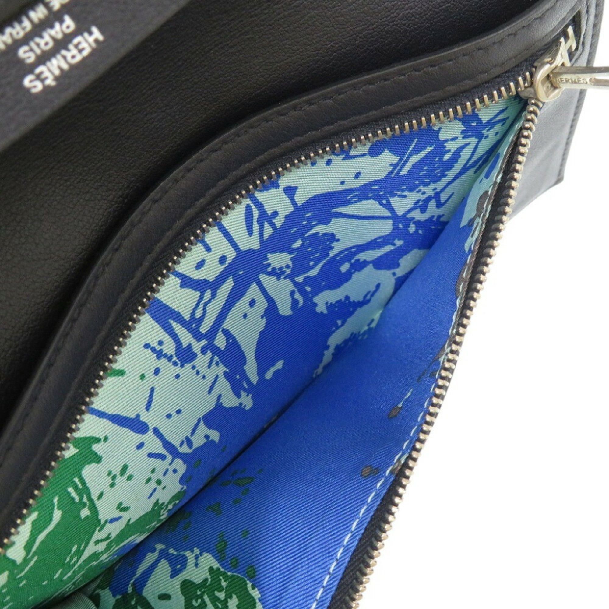 Hermes Hermes Citizen Twill Long Swift Blue Indigo X Stamp (2016) Wallet 0055HERMES Men's Size ONE SIZE - 6 Thumbnail