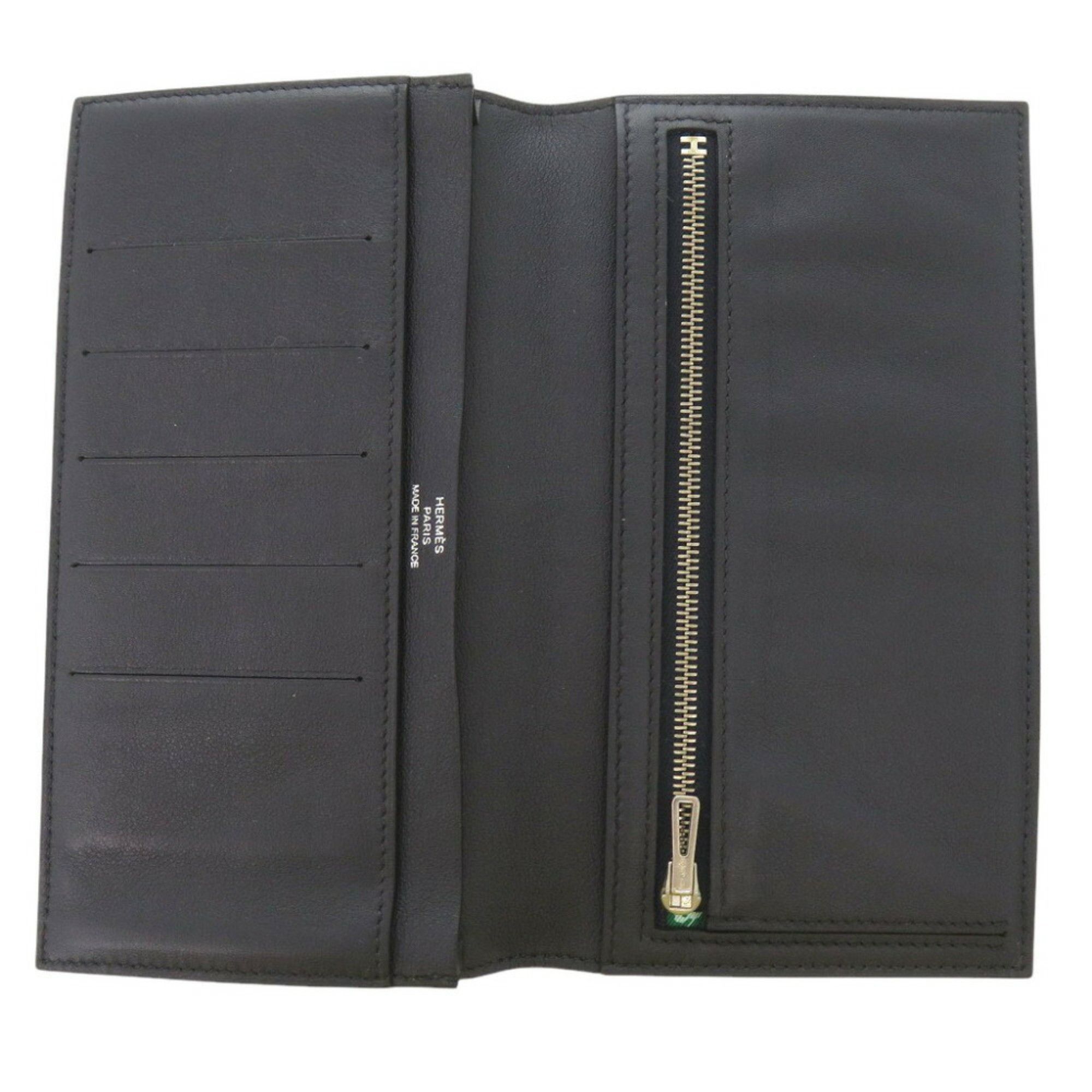 Hermes Hermes Citizen Twill Long Swift Blue Indigo X Stamp (2016) Wallet 0055HERMES Men's Size ONE SIZE - 5 Thumbnail