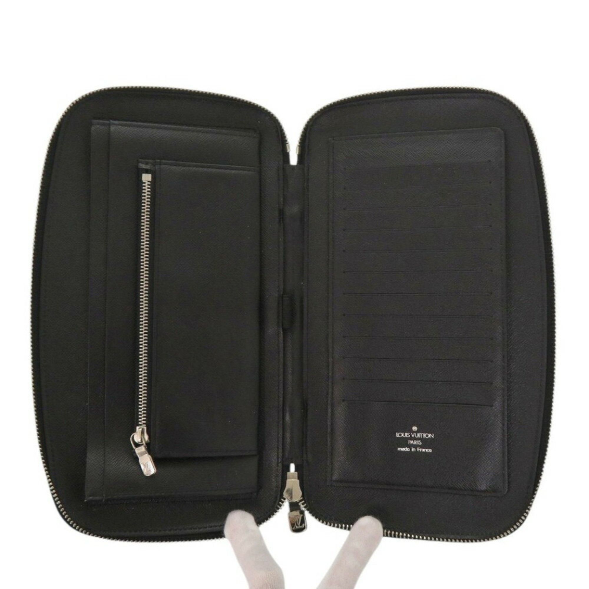 Louis Vuitton Louis Vuitton Organizer Atoll M63042 Epi Leather Travel Pouch Noir Long Wallet 1614LOUIS VUITTON Size ONE SIZE - 6 Thumbnail