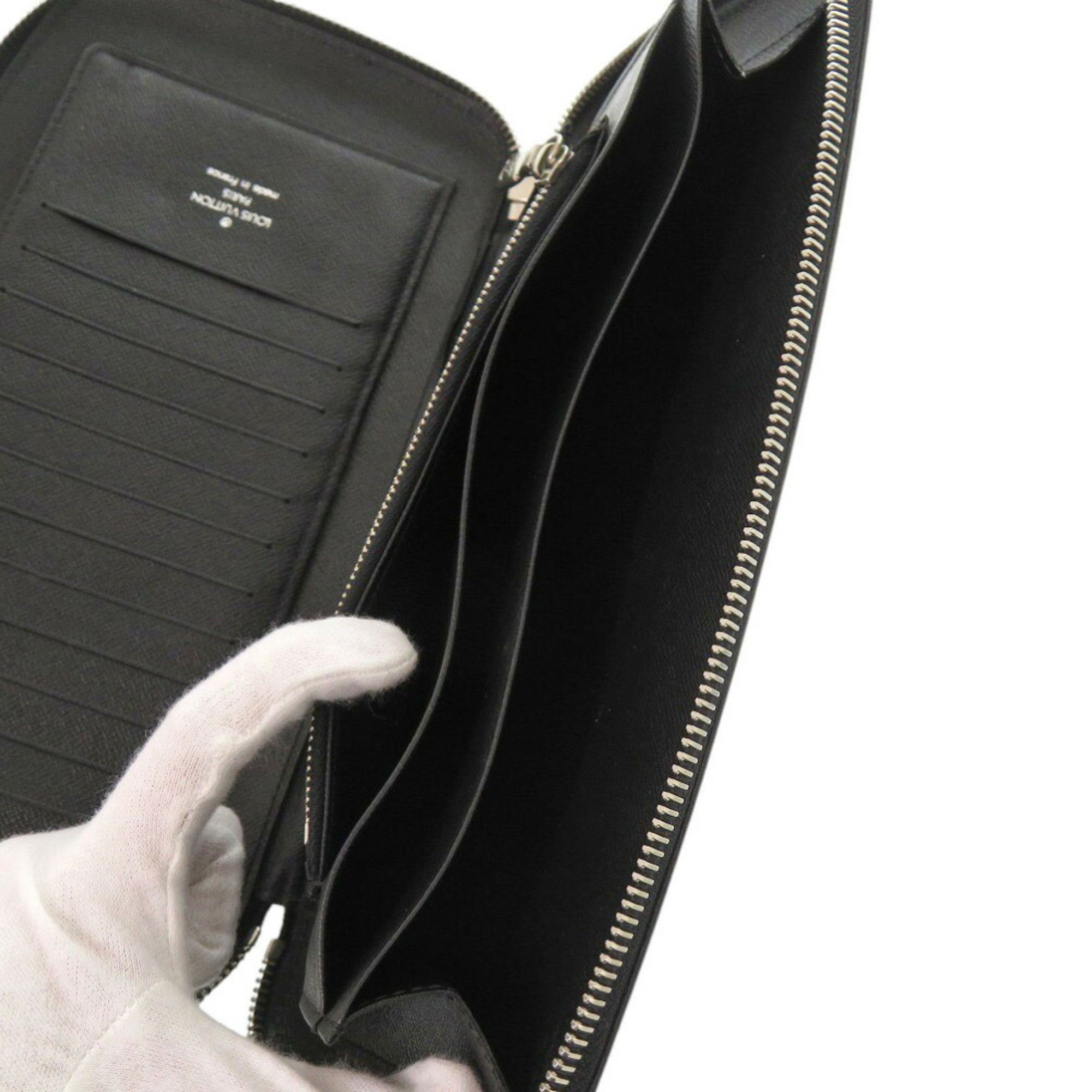 Louis Vuitton Louis Vuitton Organizer Atoll M63042 Epi Leather Travel Pouch Noir Long Wallet 1614LOUIS VUITTON Size ONE SIZE - 7 Thumbnail