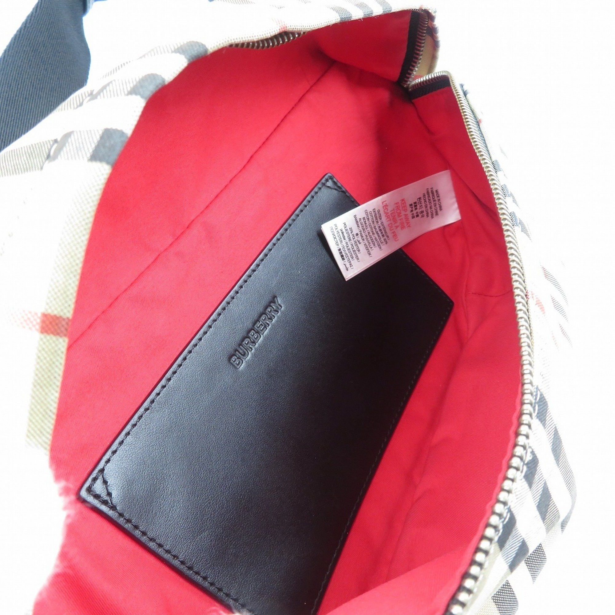 Burberry Burberry Nova Check Cotton Polyester Brown Body Bag Waist Pouch 1397BURBERRY Size ONE SIZE - 5 Thumbnail