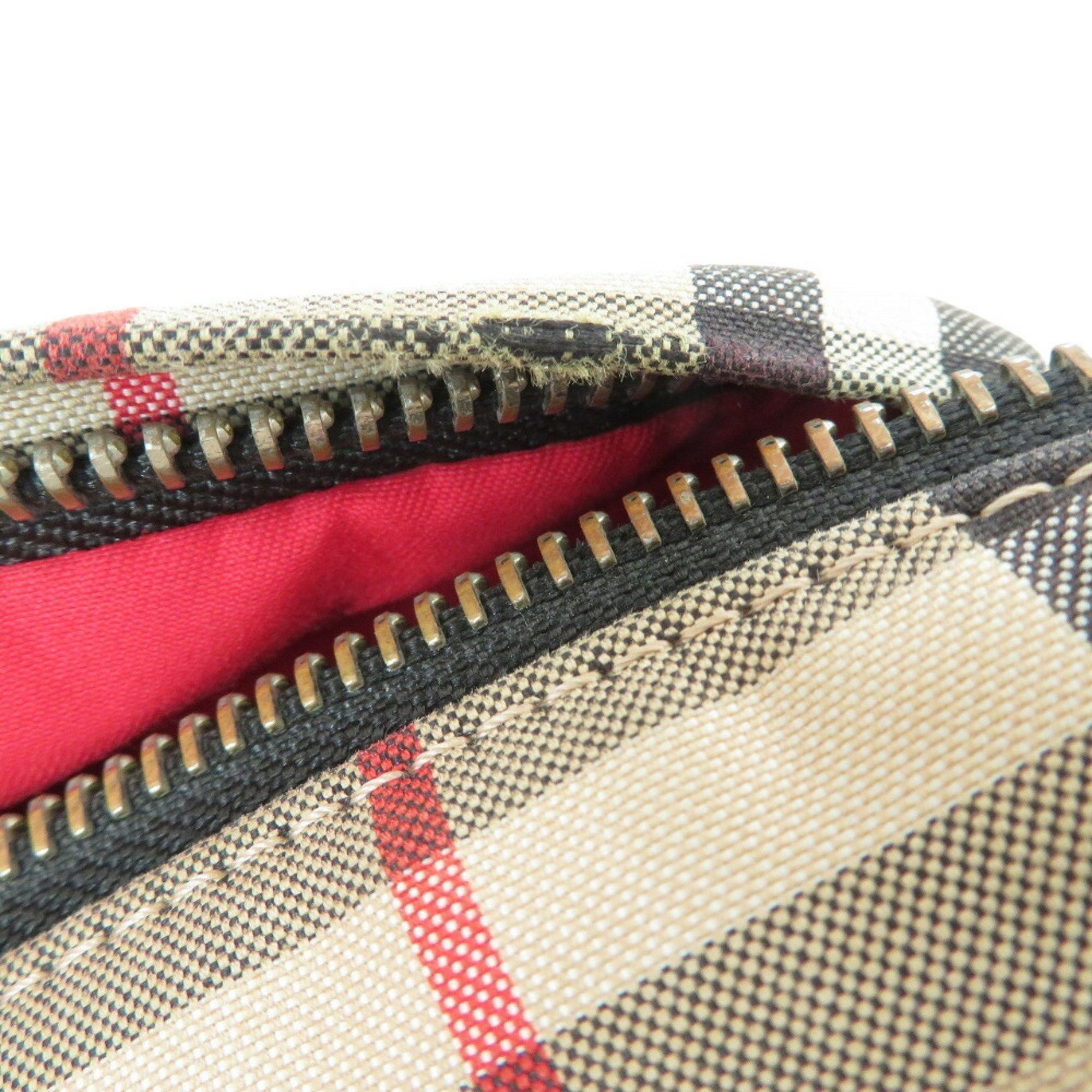Burberry Burberry Nova Check Cotton Polyester Brown Body Bag Waist Pouch 1397BURBERRY Size ONE SIZE - 6 Thumbnail