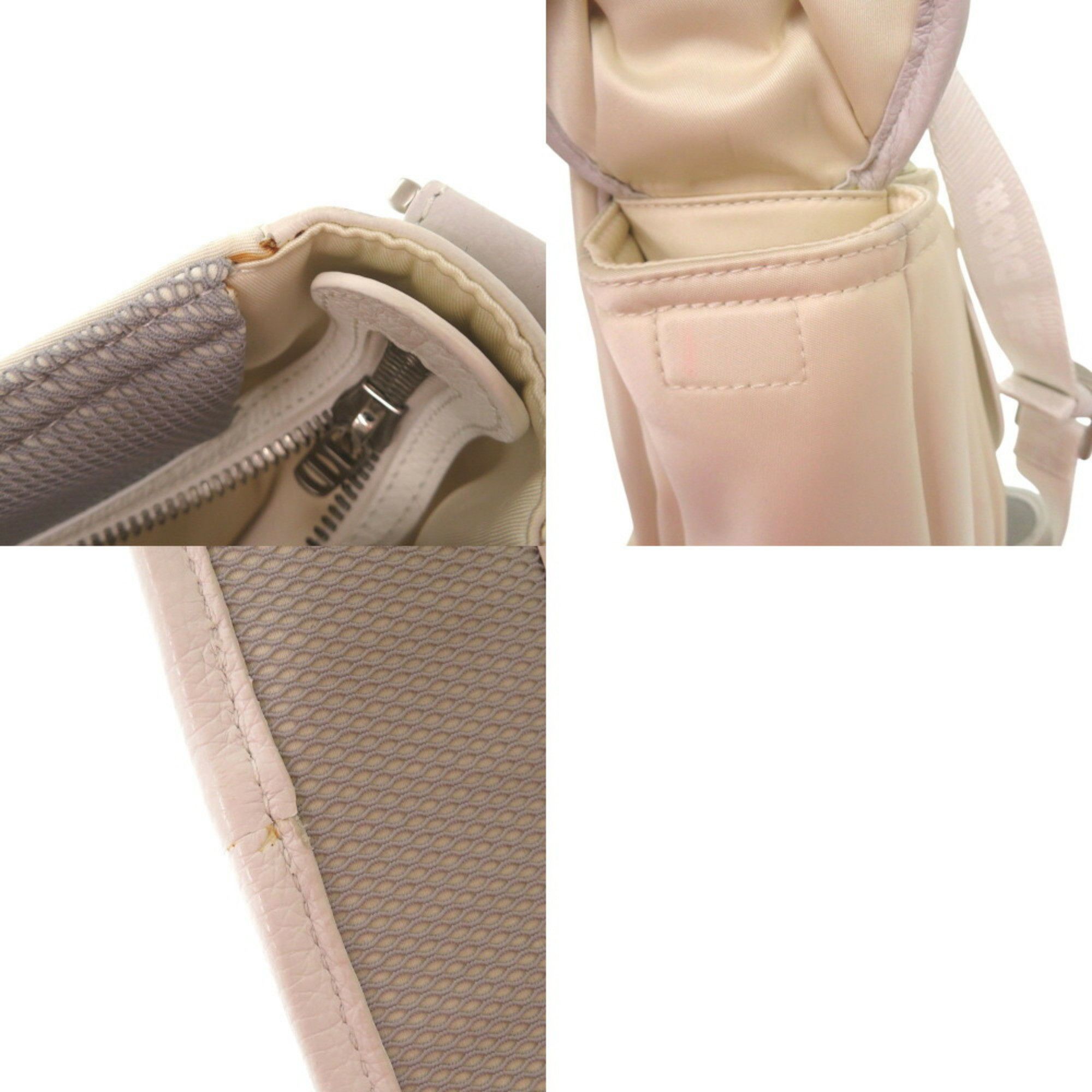 Dior Christian Dior x Sacai Saddle Soft Bag 1ADHO029USG Leather Nylon White Shoulder 1579Christian Men's Size ONE SIZE - 10 Thumbnail