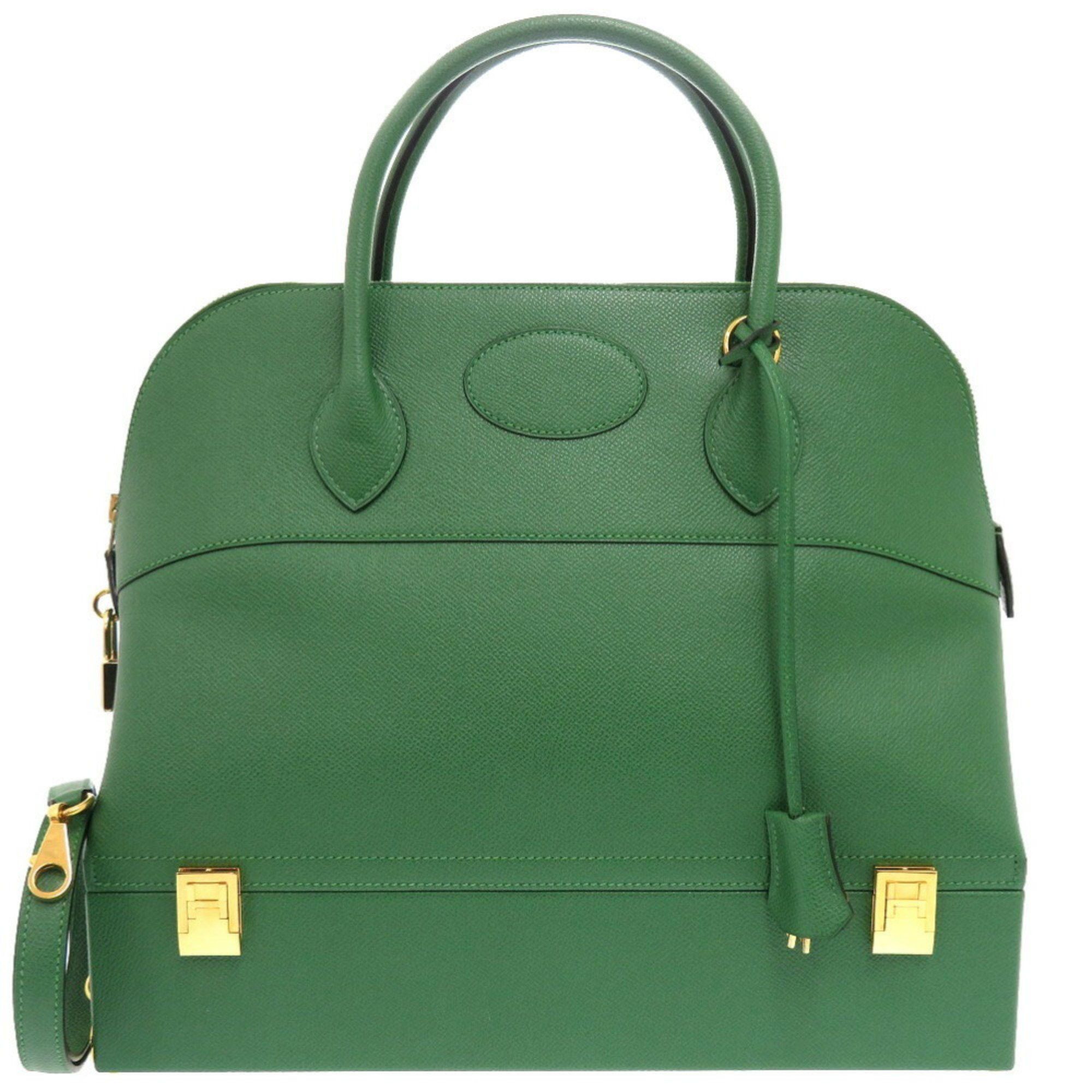 Hermes Hermes MacPherson Couché Vert G Stamped Handbag Green 0942 HERMES Size ONE SIZE - 2 Thumbnail