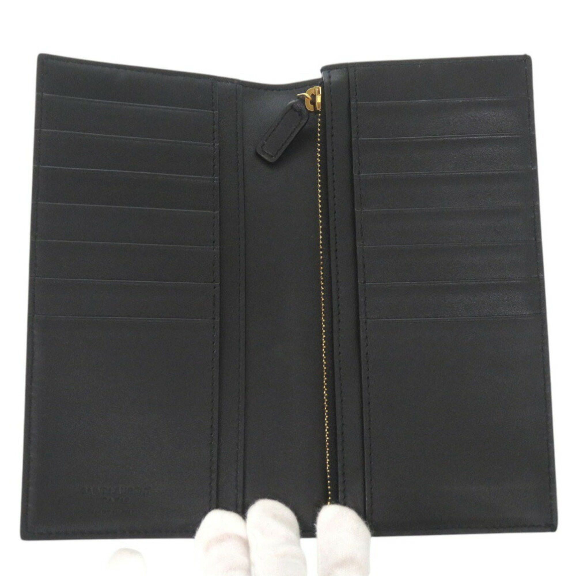 Saint Laurent Paris Yves Saint Laurent Paris Continental Wallet with Coin Purse Long 396308 H3Z2W 1000 Leather Black 1180SAINT LAURENT PARIS Size ONE SIZE - 4 Thumbnail
