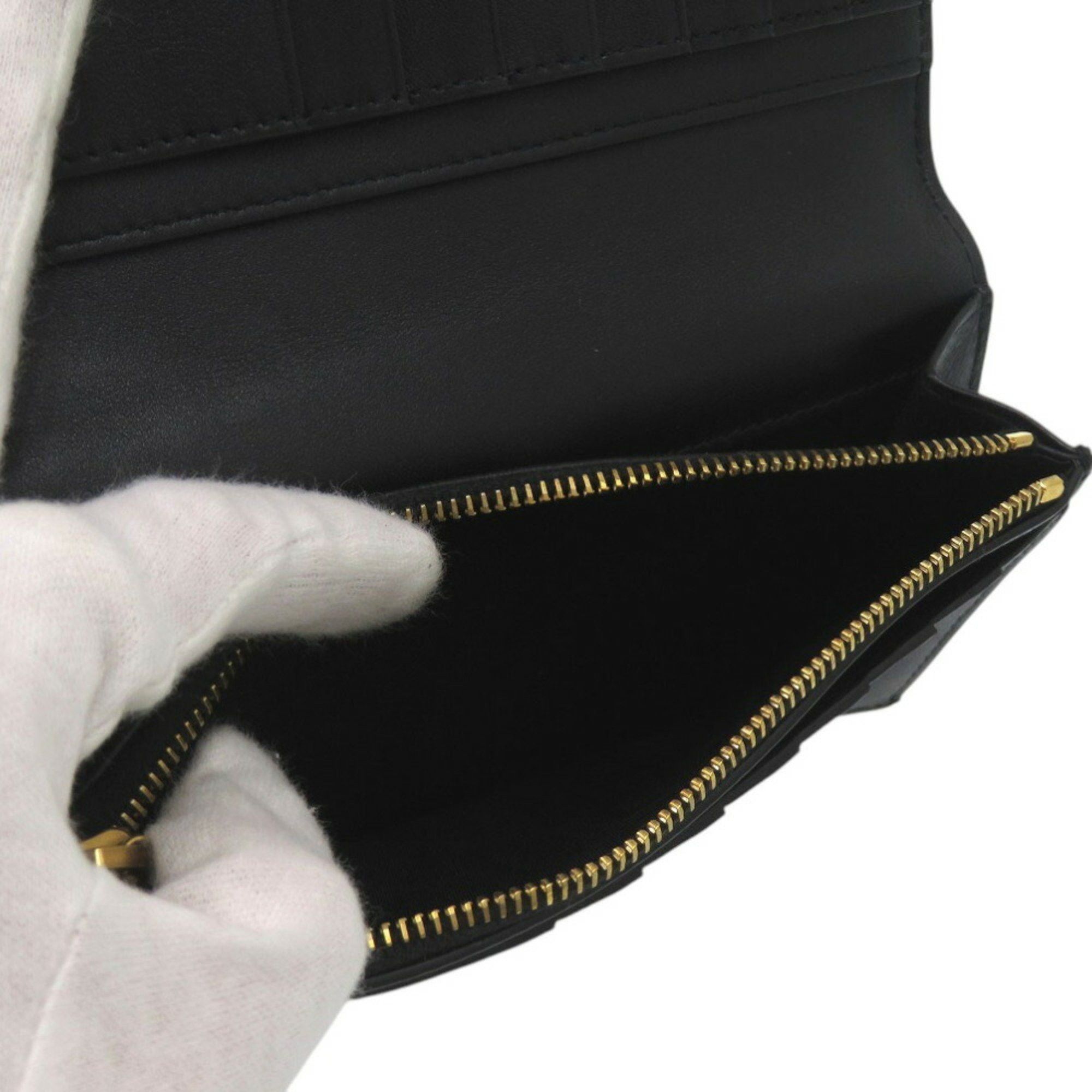 Saint Laurent Paris Yves Saint Laurent Paris Continental Wallet with Coin Purse Long 396308 H3Z2W 1000 Leather Black 1180SAINT LAURENT PARIS Size ONE SIZE - 8 Thumbnail