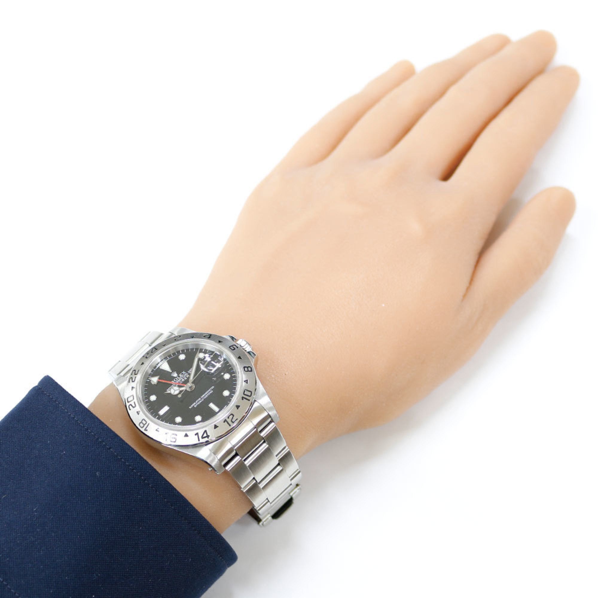 Rolex Rolex Explorer II Oyster Perpetual Watch Stainless Steel 16570 Automatic Men's ROLEX U-Serial 1997 Model Overhauled Size ONE SIZE - 2 Thumbnail