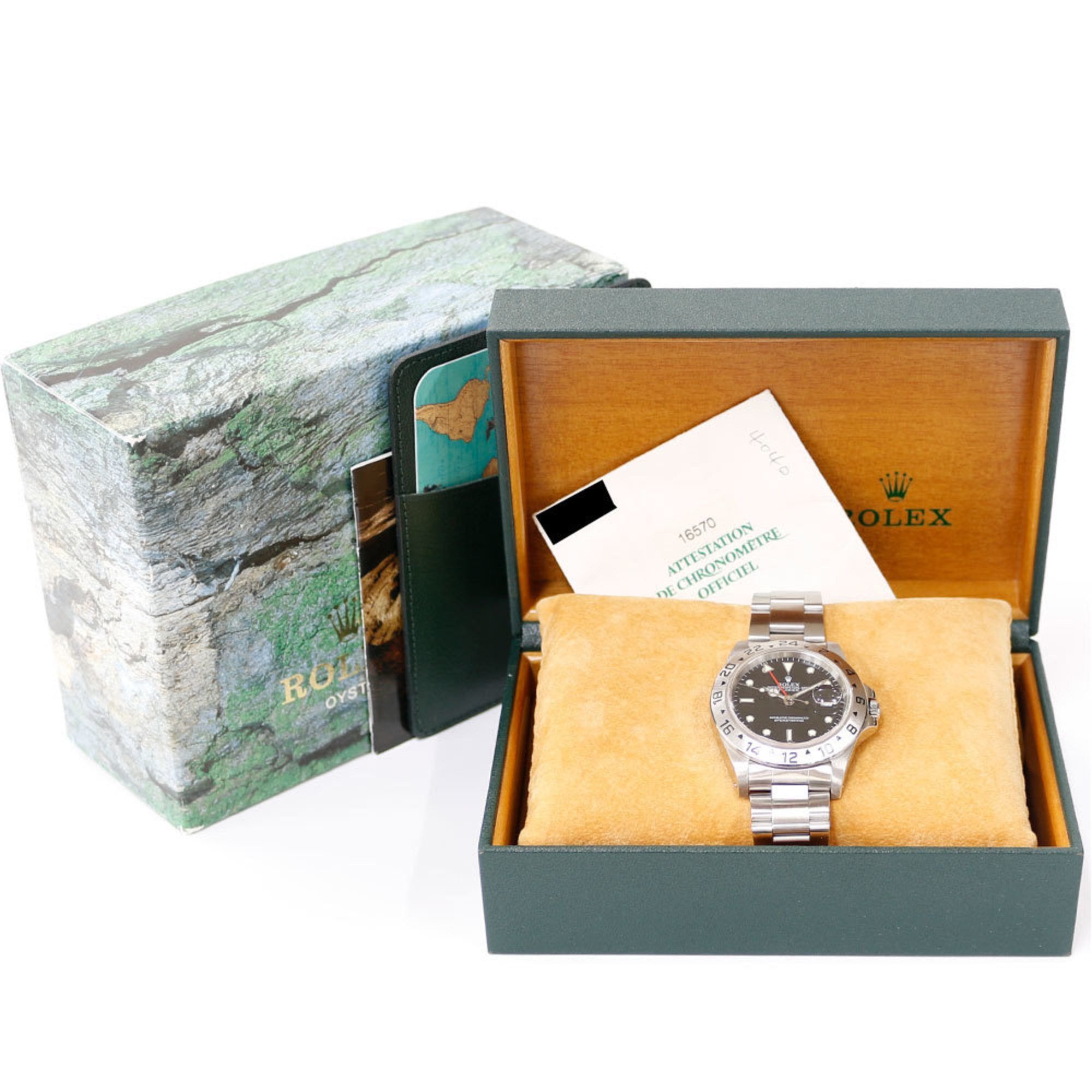 Rolex Rolex Explorer II Oyster Perpetual Watch Stainless Steel 16570 Automatic Men's ROLEX U-Serial 1997 Model Overhauled Size ONE SIZE - 13 Thumbnail