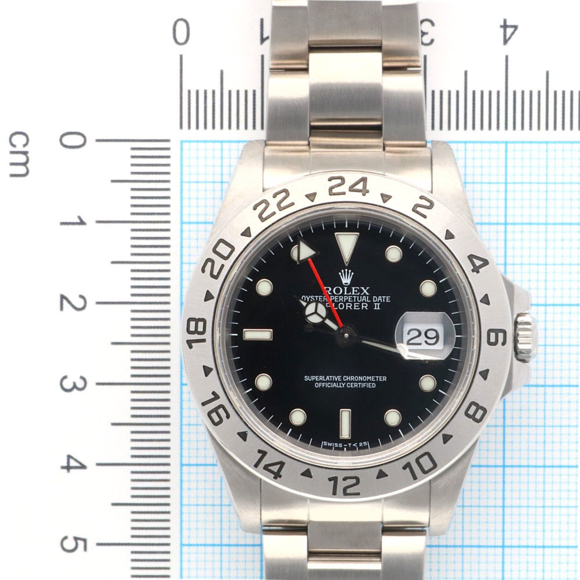 Rolex Rolex Explorer II Oyster Perpetual Watch Stainless Steel 16570 Automatic Men's ROLEX U-Serial 1997 Model Overhauled Size ONE SIZE - 11 Thumbnail