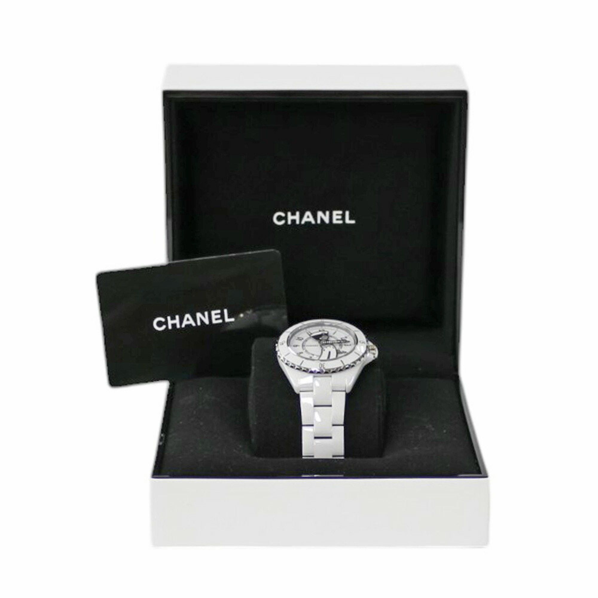 Chanel Chanel Mademoiselle J12 La Pausa Watch, White Ceramic H7481, Automatic, Men's, CHANEL, Manufacturer's, Overhauled Size ONE SIZE - 10 Thumbnail