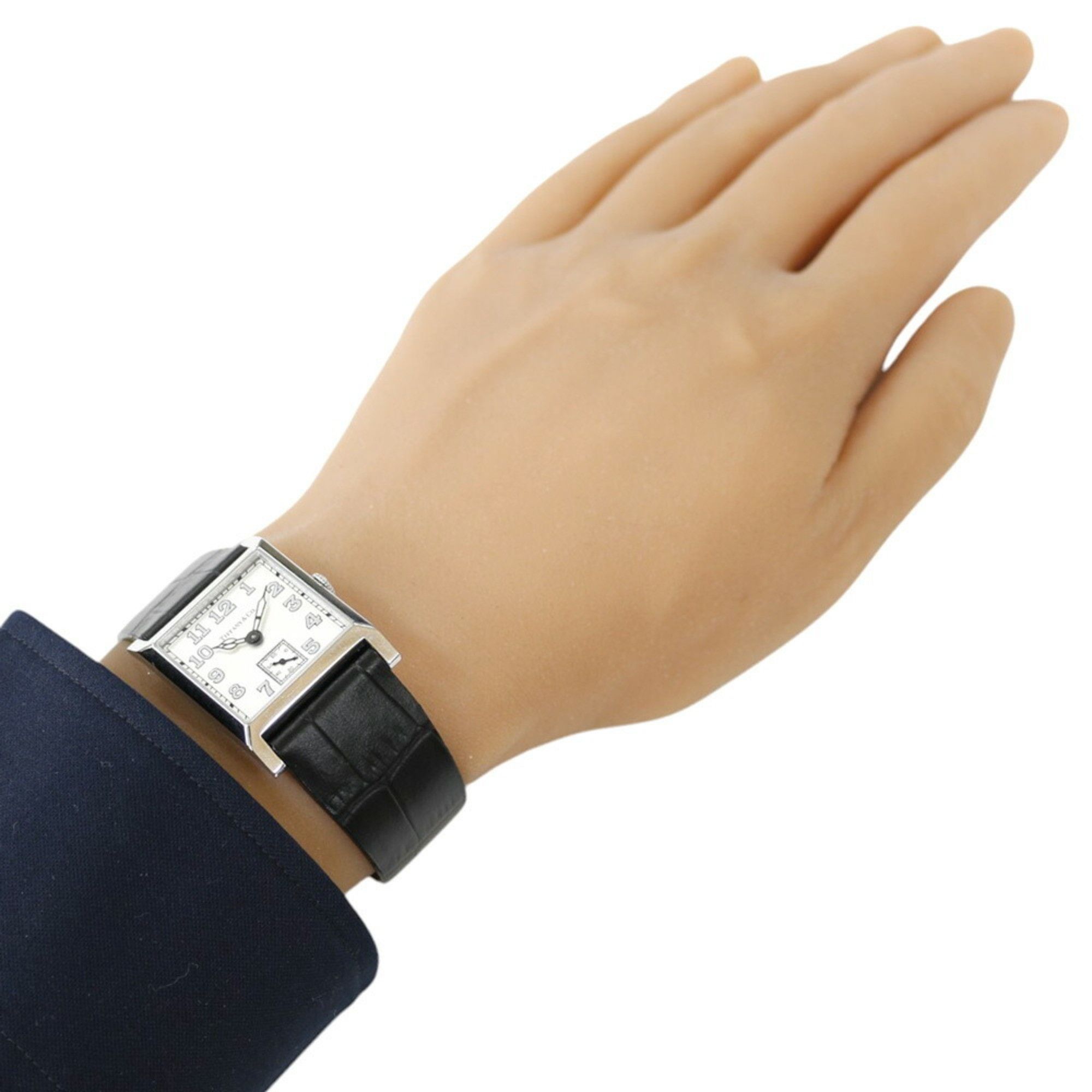 Tiffany & Co. Tiffany Square Watch Stainless Steel 1874M Hand-wound Men's TIFFANY&Co. Non-waterproof Defective item Size ONE SIZE - 2 Thumbnail