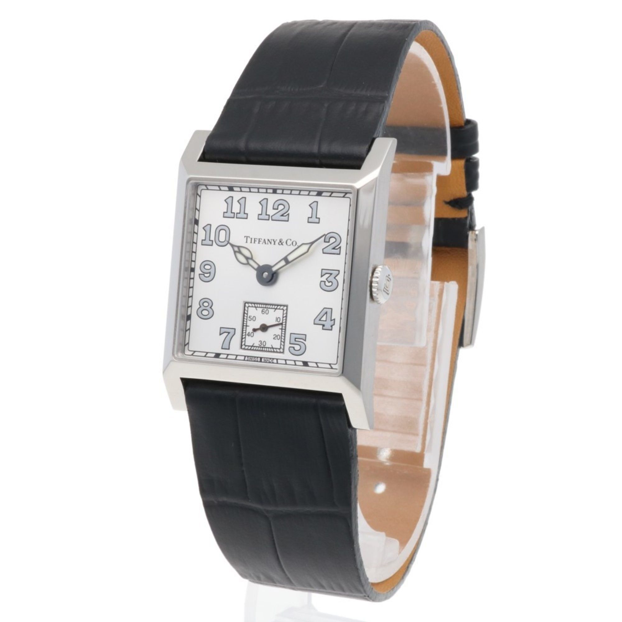 Tiffany & Co. Tiffany Square Watch Stainless Steel 1874M Hand-wound Men's TIFFANY&Co. Non-waterproof Defective item Size ONE SIZE - 3 Thumbnail