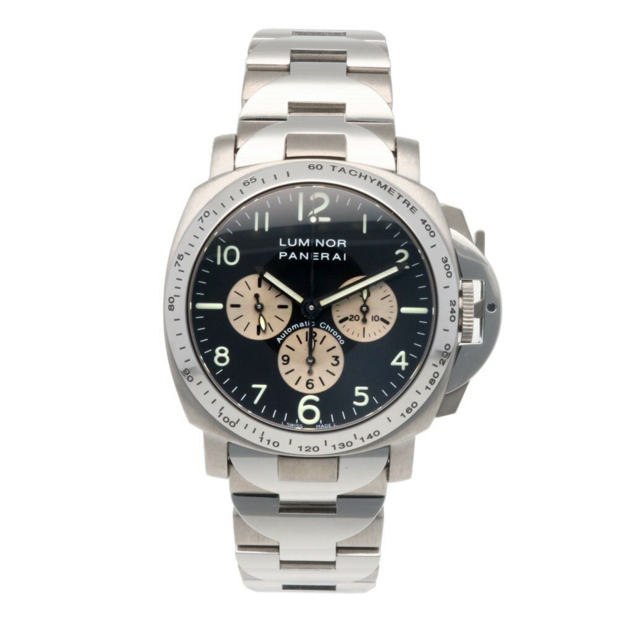 Panerai Officine Panerai Luminor Chrono Watch Titanium PAM00052 Automatic Men's OFFICINE PANERAI Overhauled Size ONE SIZE - 8 Thumbnail