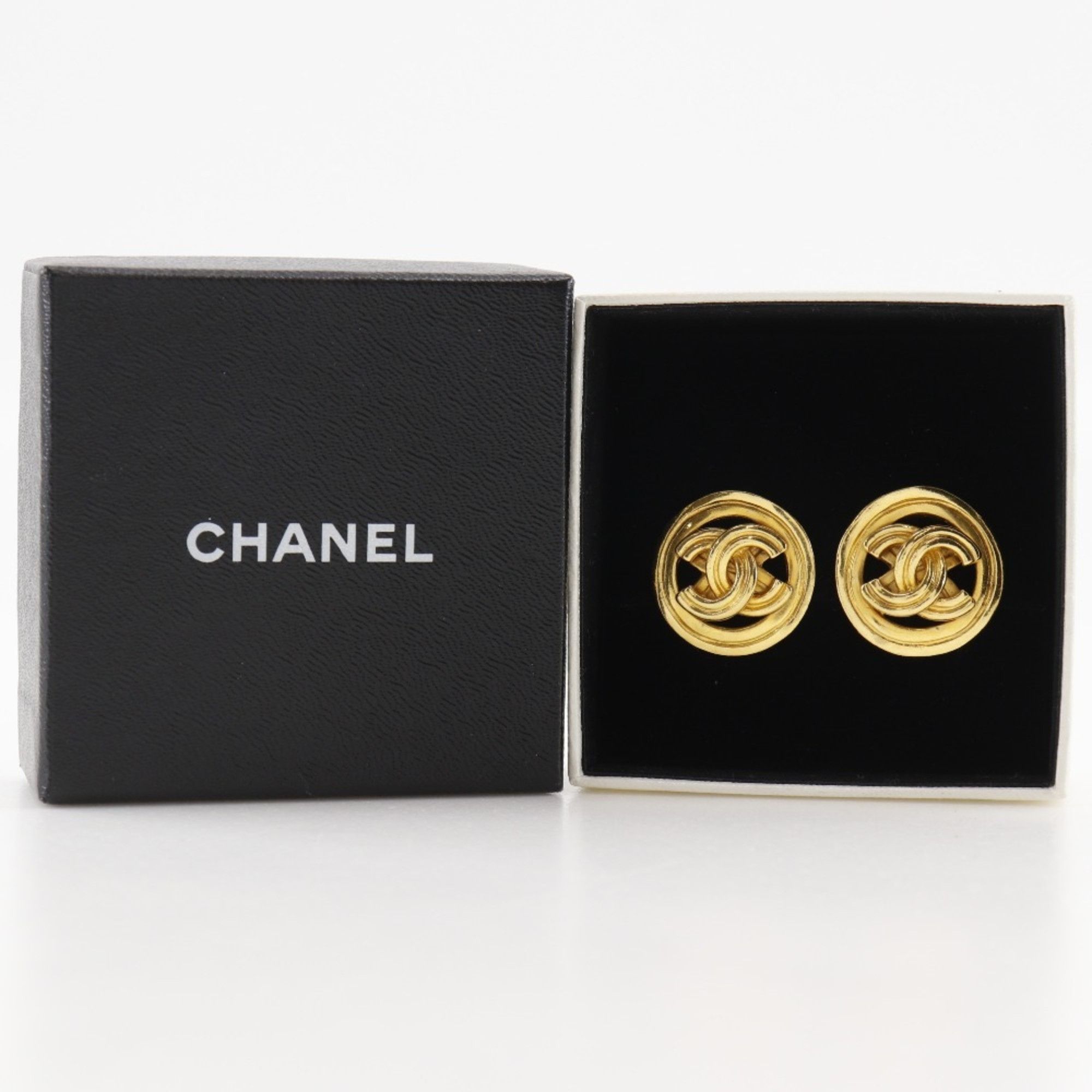Chanel Chanel Coco Mark Earrings, Gold Plated, 1996, 96P, Approx. 11.7g, COCO Mark, Women's Size ONE SIZE - 10 Thumbnail
