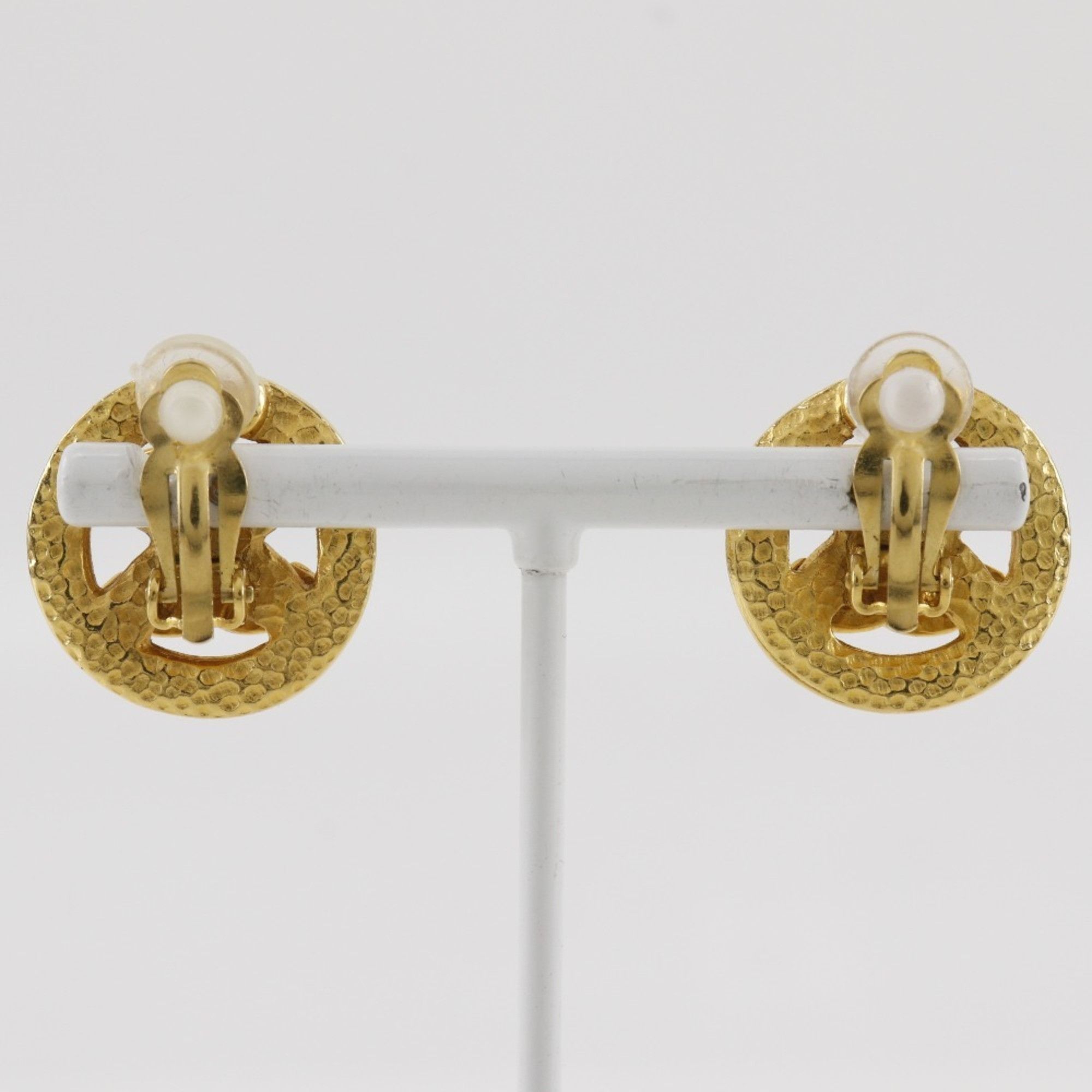Chanel Chanel Coco Mark Earrings, Gold Plated, 1996, 96P, Approx. 11.7g, COCO Mark, Women's Size ONE SIZE - 3 Thumbnail