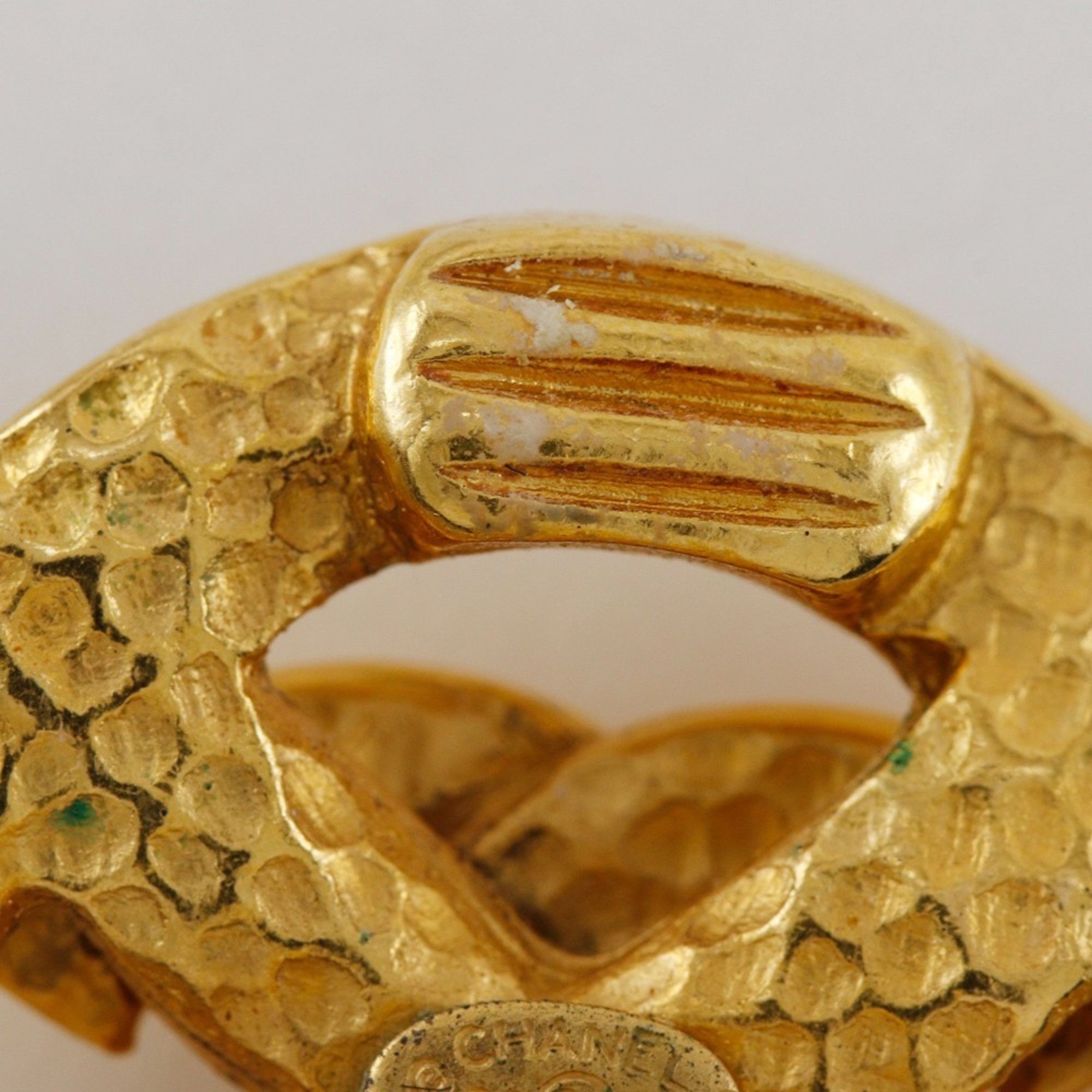 Chanel Chanel Coco Mark Earrings, Gold Plated, 1996, 96P, Approx. 11.7g, COCO Mark, Women's Size ONE SIZE - 6 Thumbnail