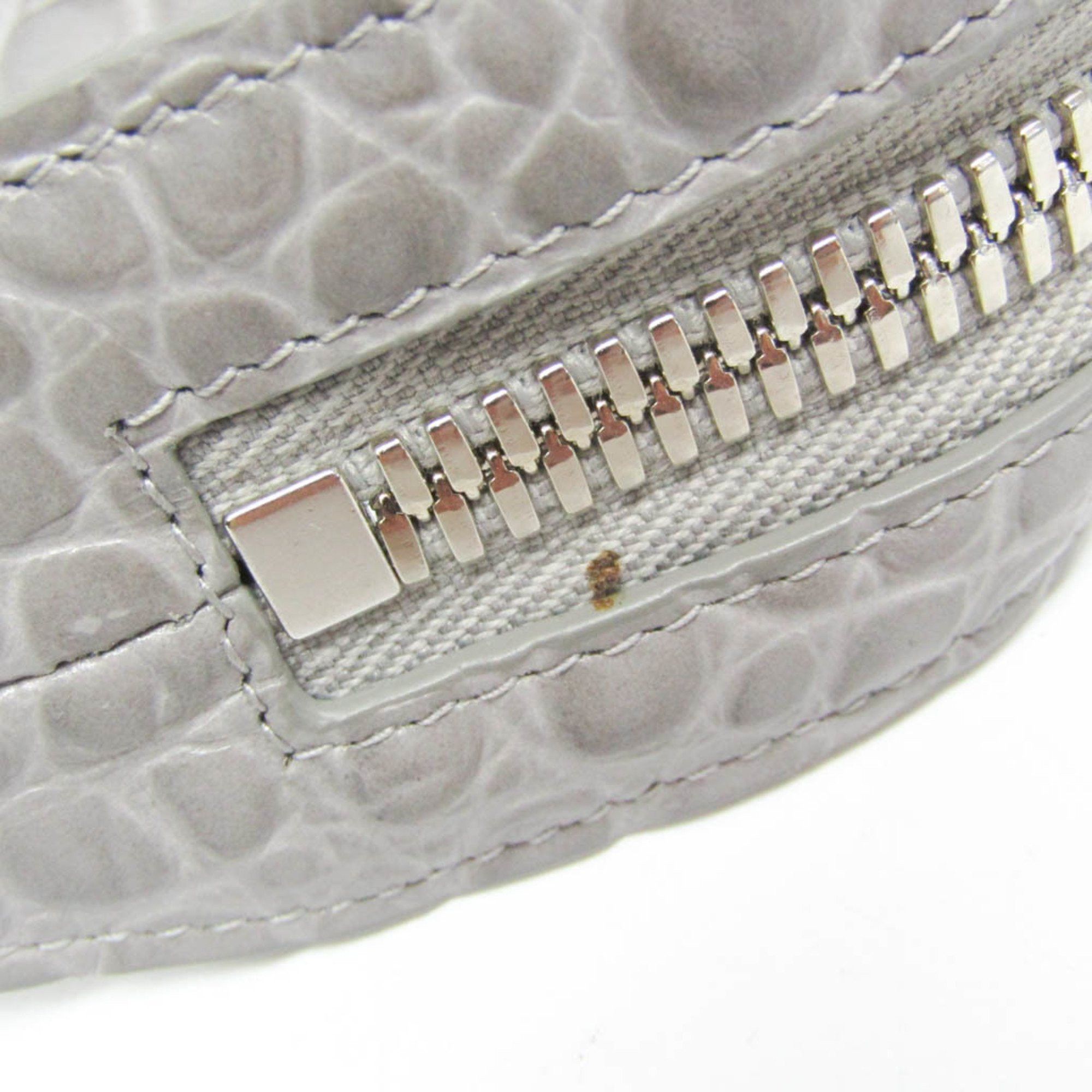 Balenciaga Balenciaga 655247 Women's Leather Shoulder Bag Gray Size ONE SIZE - 7 Thumbnail