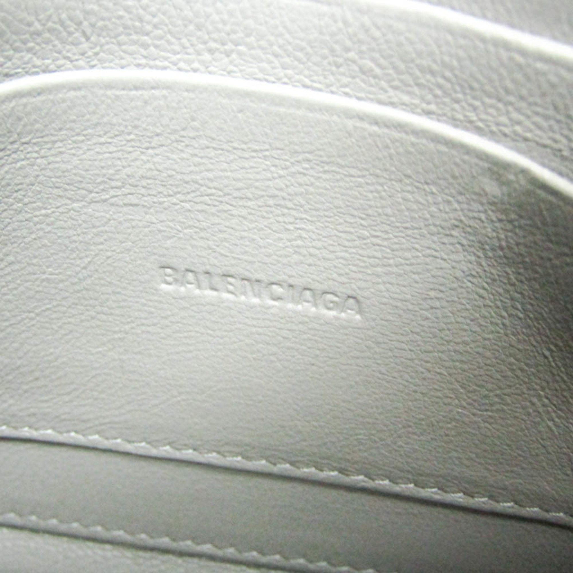 Balenciaga Balenciaga 655247 Women's Leather Shoulder Bag Gray Size ONE SIZE - 13 Thumbnail