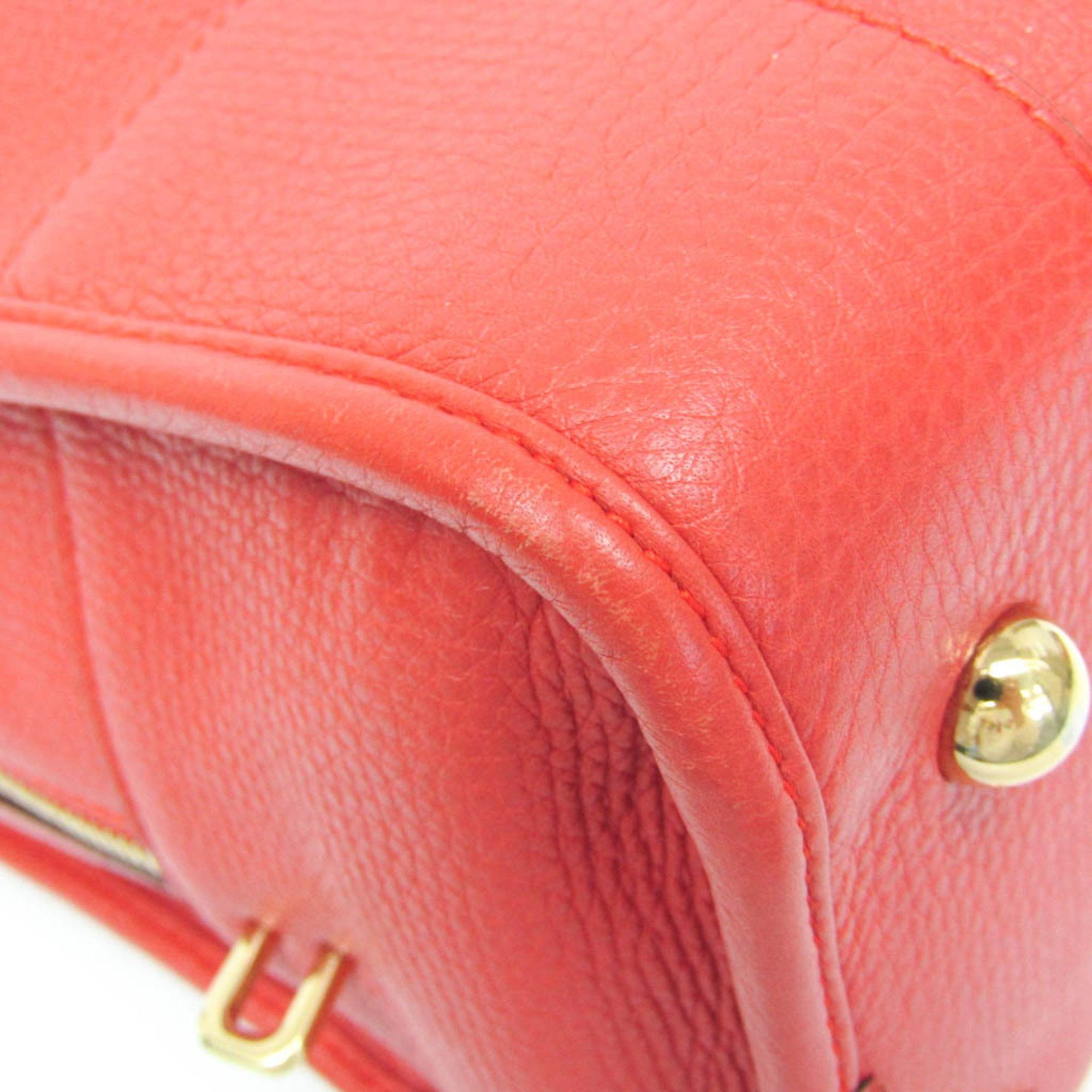 Loewe Loewe Amazona 36 352.45.A22 Women's Leather Handbag Red Orange Size ONE SIZE - 4 Thumbnail