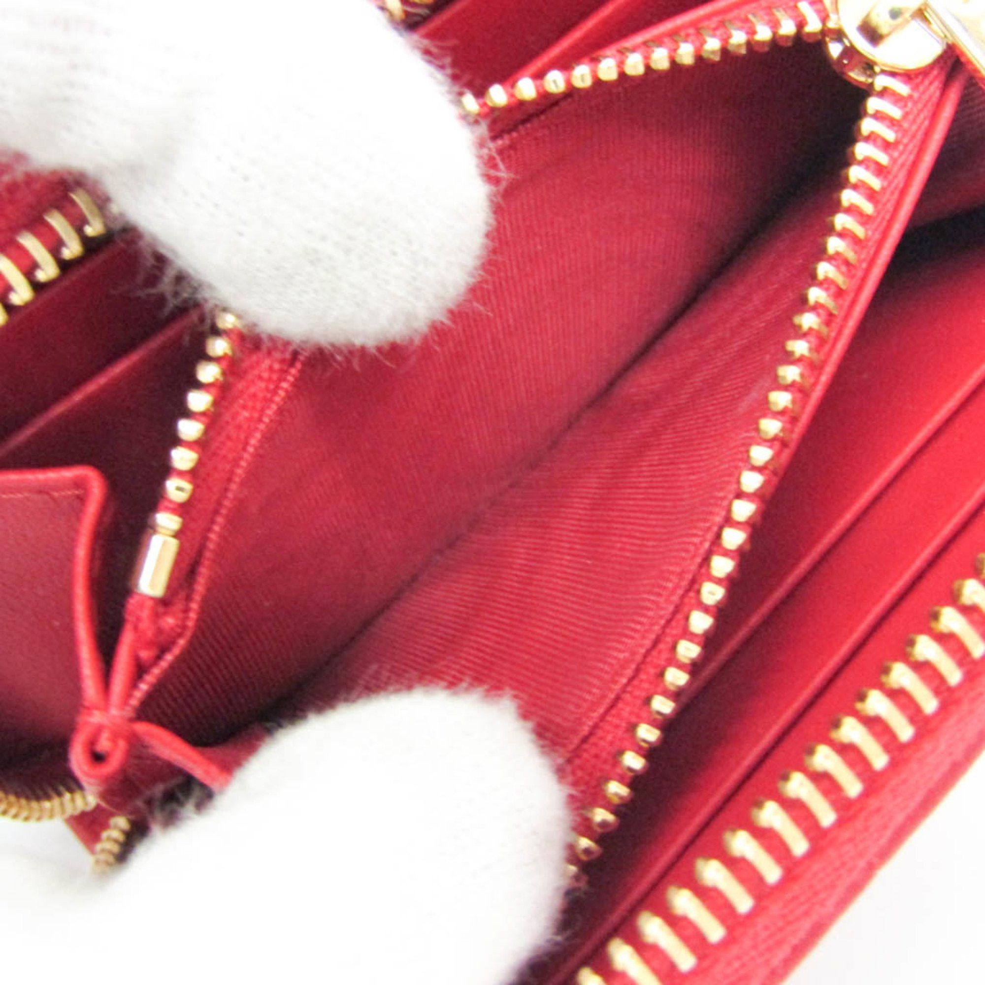 Dior Christian Dior Lady Dior S0985ONHG Women's Leather Coin Purse/coin Case Red Color Size ONE SIZE - 8 Thumbnail