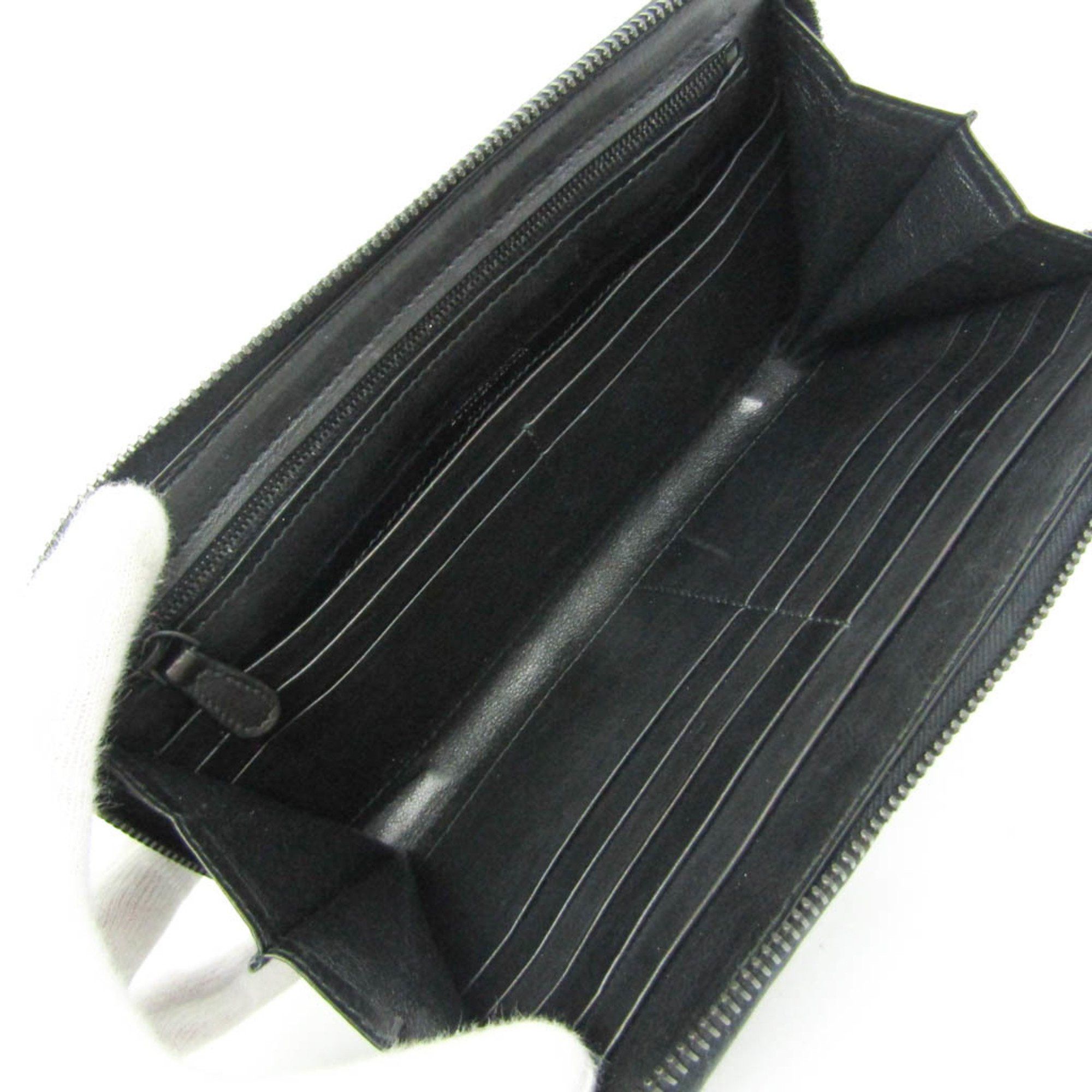Bottega Veneta Bottega Veneta Intrecciato Men's Leather Long Wallet (bi-fold) Black Size ONE SIZE - 4 Thumbnail