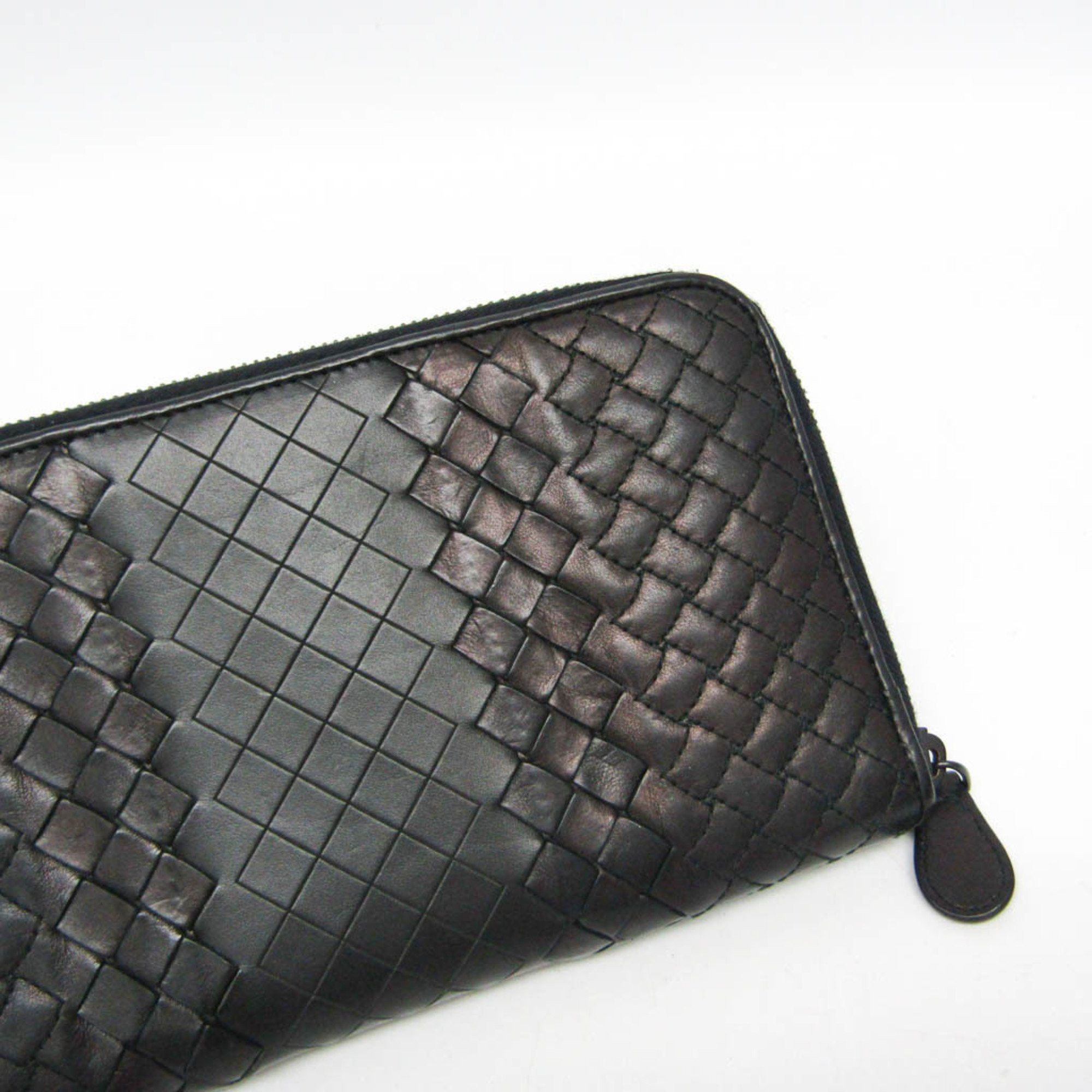 Bottega Veneta Bottega Veneta Intrecciato Men's Leather Long Wallet (bi-fold) Black Size ONE SIZE - 6 Thumbnail