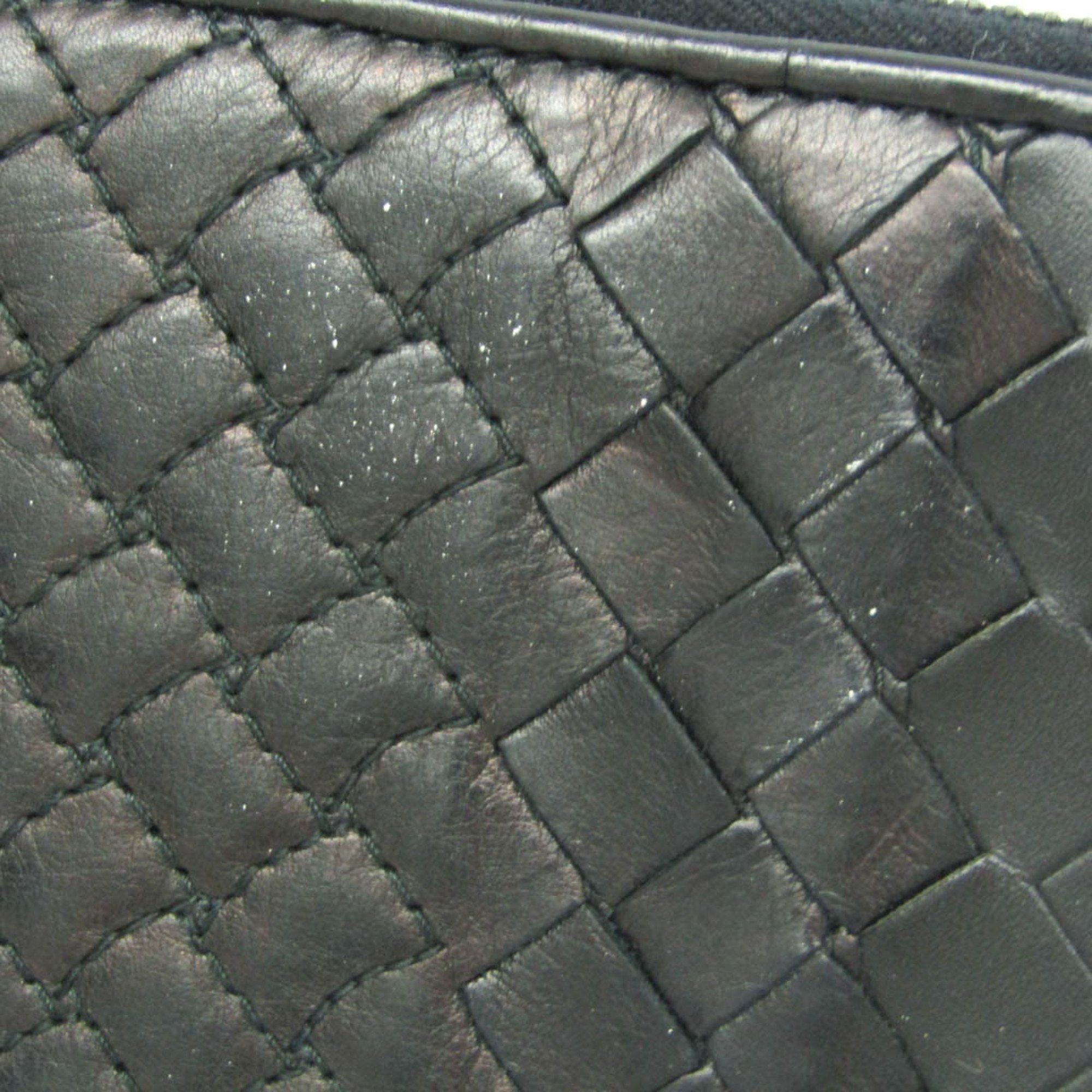 Bottega Veneta Bottega Veneta Intrecciato Men's Leather Long Wallet (bi-fold) Black Size ONE SIZE - 7 Thumbnail