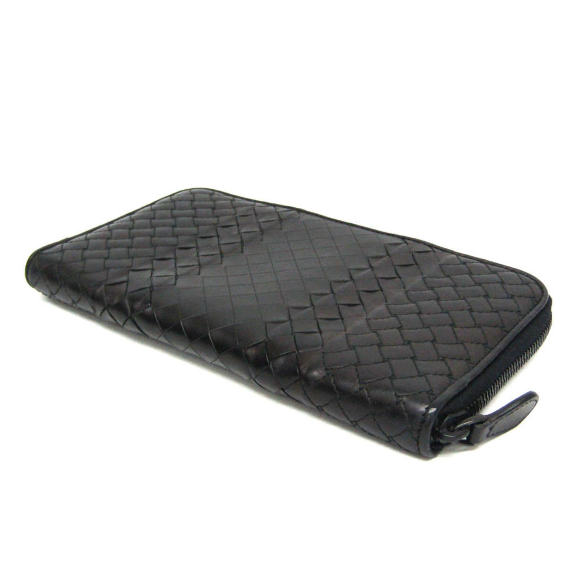 Bottega Veneta Bottega Veneta Intrecciato Men's Leather Long Wallet (bi-fold) Black Size ONE SIZE - 3 Thumbnail