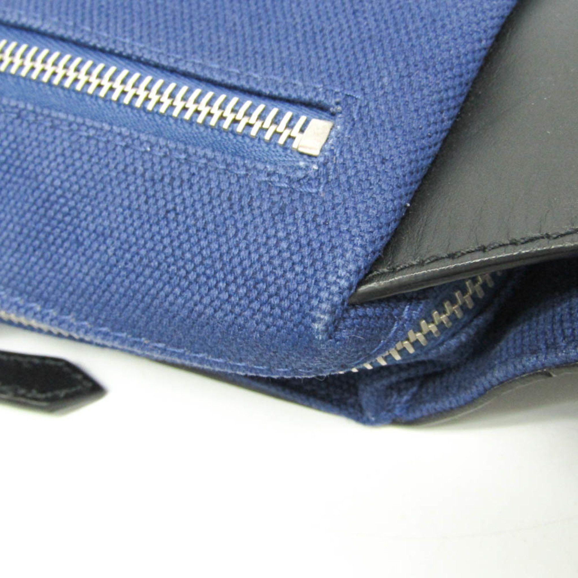 Balenciaga Balenciaga 433625 Men,Women Canvas,Leather Fanny Pack,Sling Bag Black,Royal Blue Size ONE SIZE - 6 Thumbnail