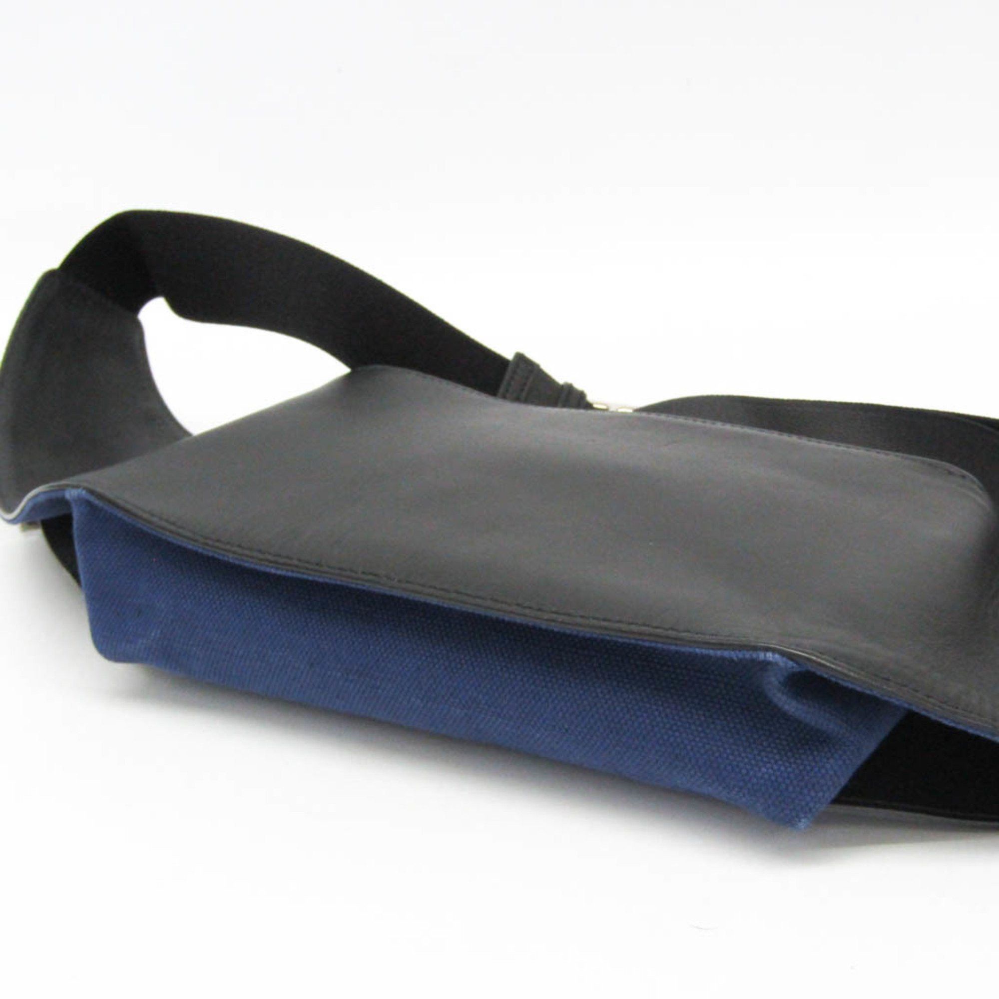 Balenciaga Balenciaga 433625 Men,Women Canvas,Leather Fanny Pack,Sling Bag Black,Royal Blue Size ONE SIZE - 4 Thumbnail