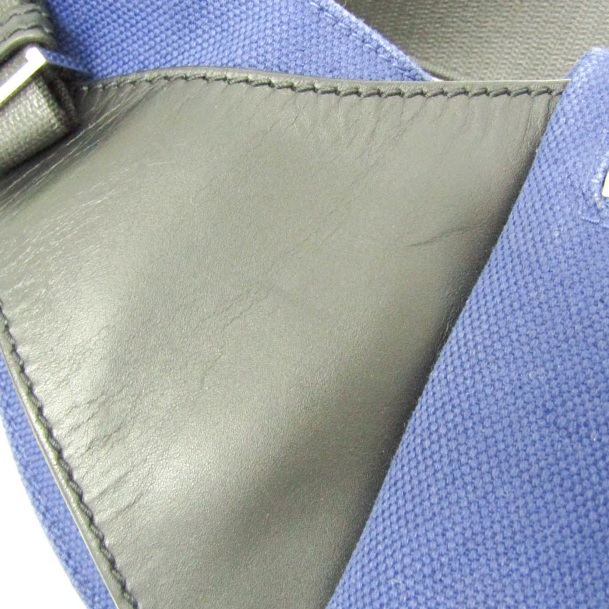 Balenciaga Balenciaga 433625 Men,Women Canvas,Leather Fanny Pack,Sling Bag Black,Royal Blue Size ONE SIZE - 7 Thumbnail