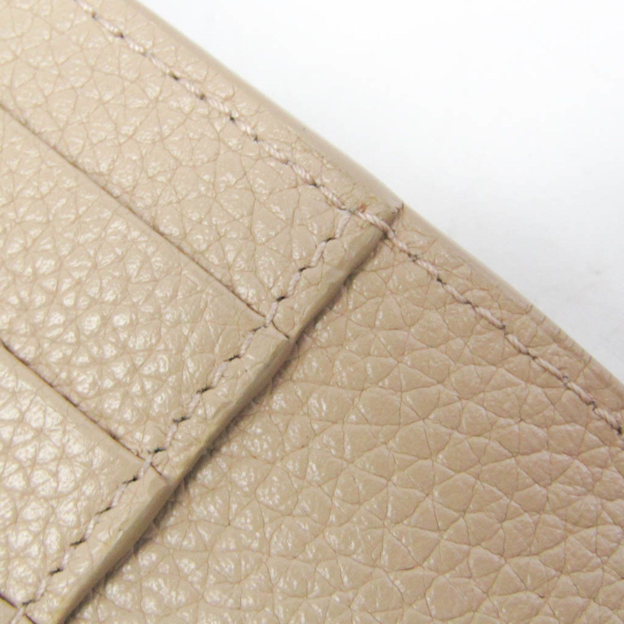 Saint Laurent Paris Saint Laurent 505011 Women's Leather Middle Wallet (bi-fold) Beige Size ONE SIZE - 10 Thumbnail