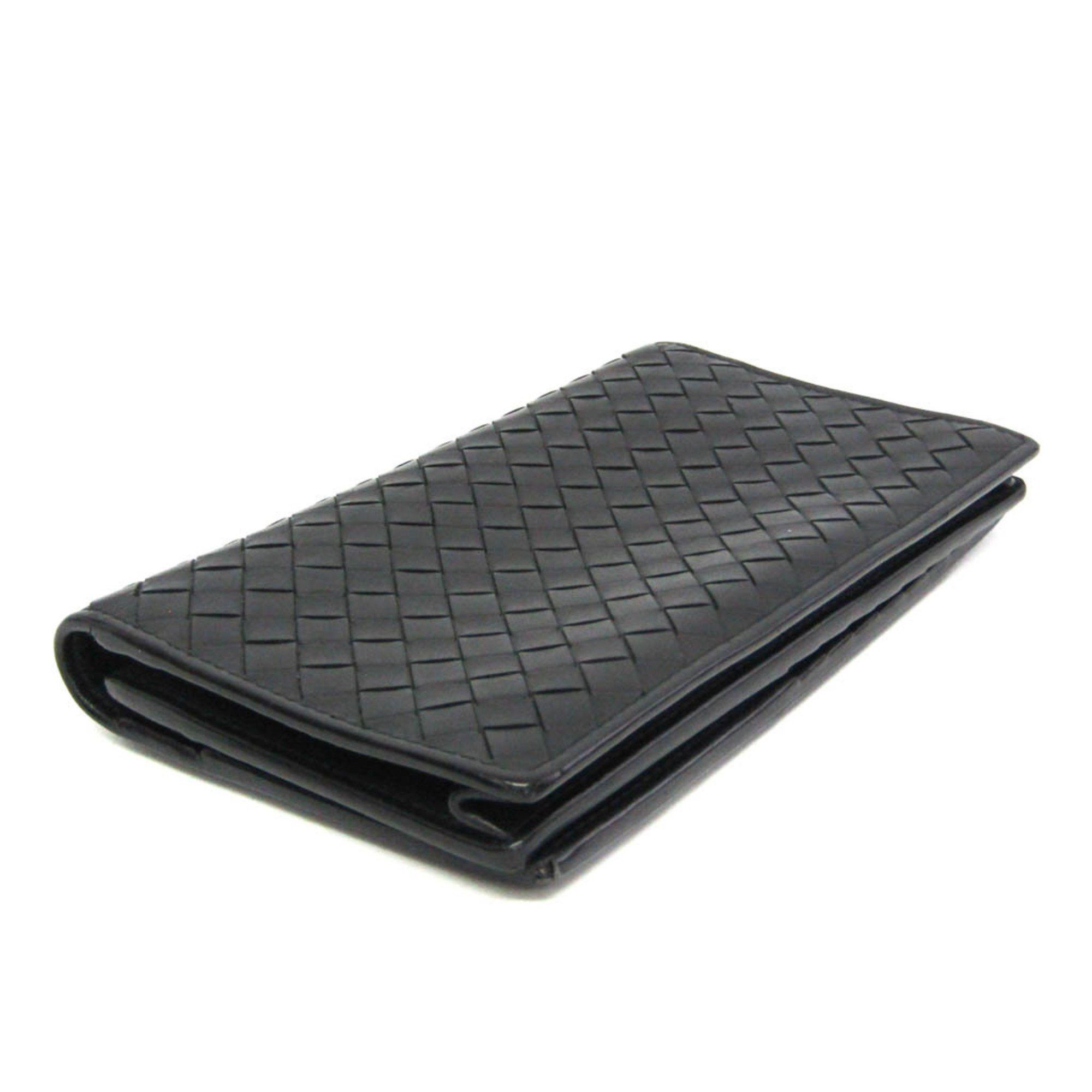 Bottega Veneta Bottega Veneta Intrecciato Men's Leather Long Wallet (bi-fold) Black Size ONE SIZE - 3 Thumbnail