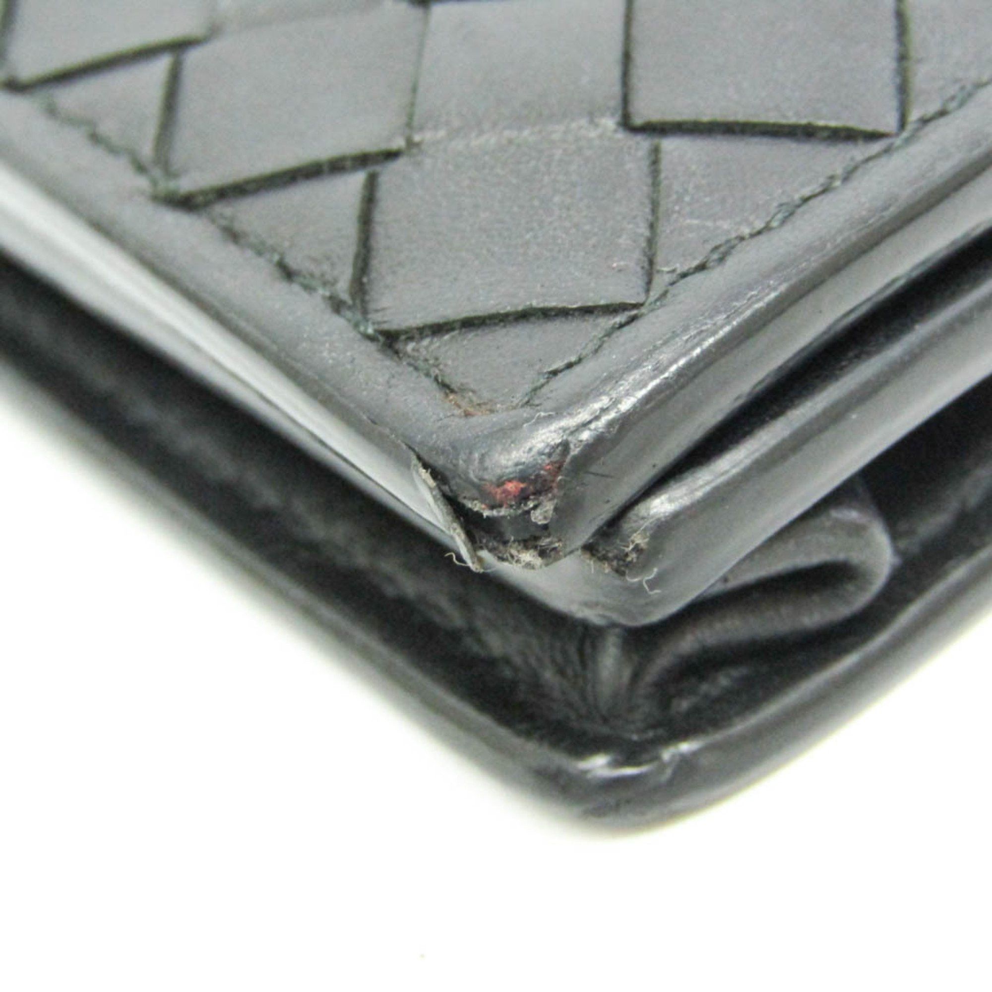 Bottega Veneta Bottega Veneta Intrecciato Men's Leather Long Wallet (bi-fold) Black Size ONE SIZE - 7 Thumbnail