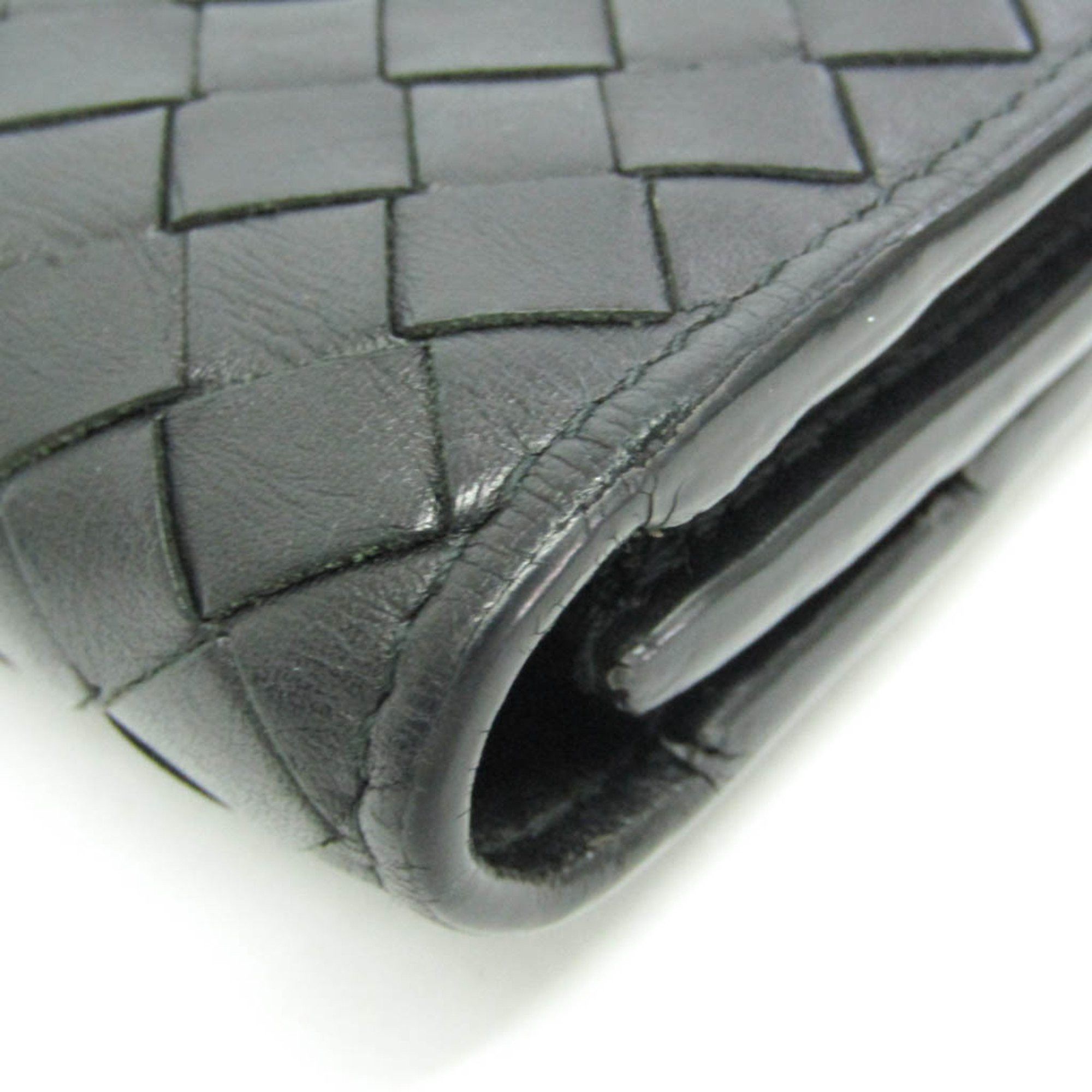 Bottega Veneta Bottega Veneta Intrecciato Men's Leather Long Wallet (bi-fold) Black Size ONE SIZE - 5 Thumbnail