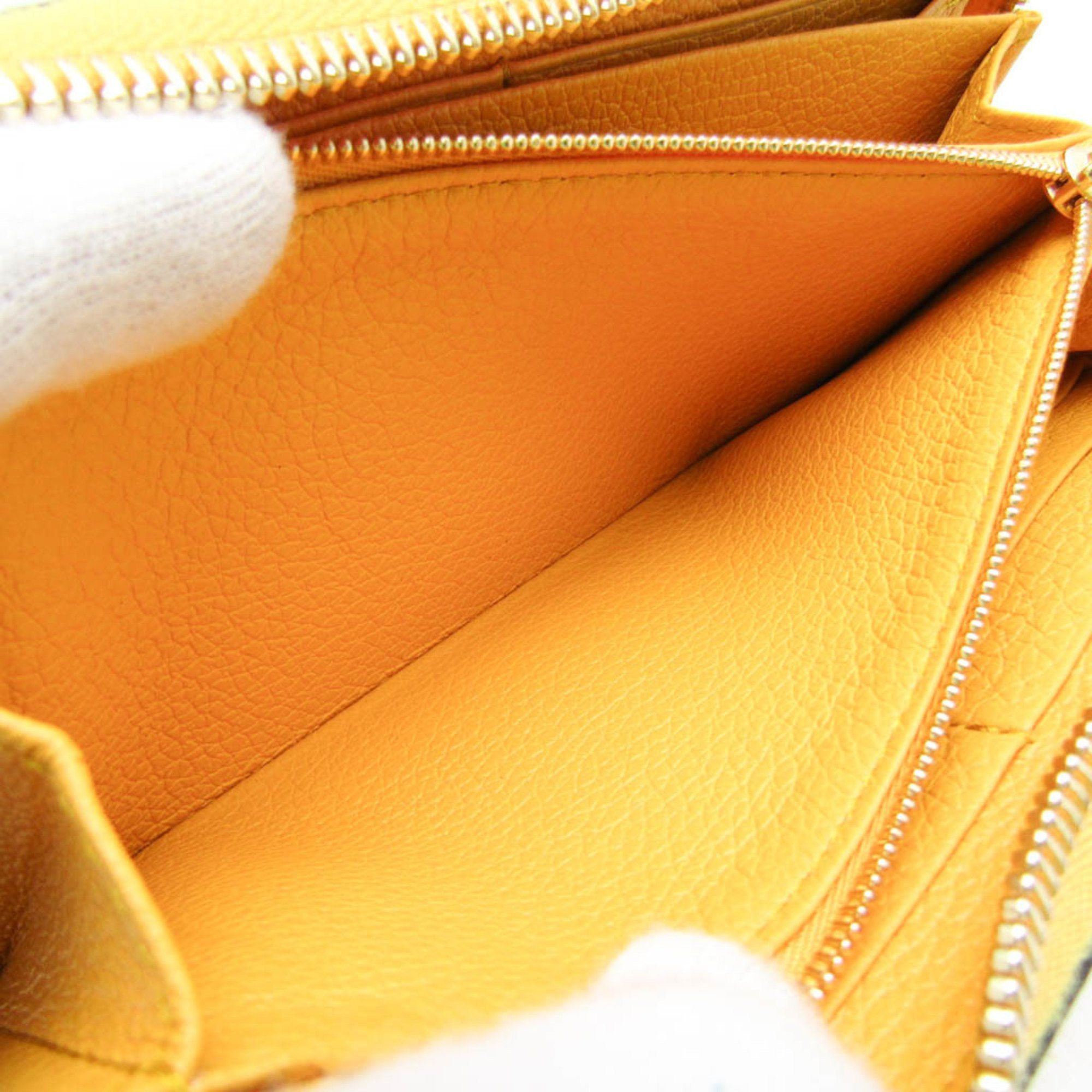 Gucci Gucci Logo 658691 Women,Men Leather Long Wallet (bi-fold) Yellow Size ONE SIZE - 4 Thumbnail