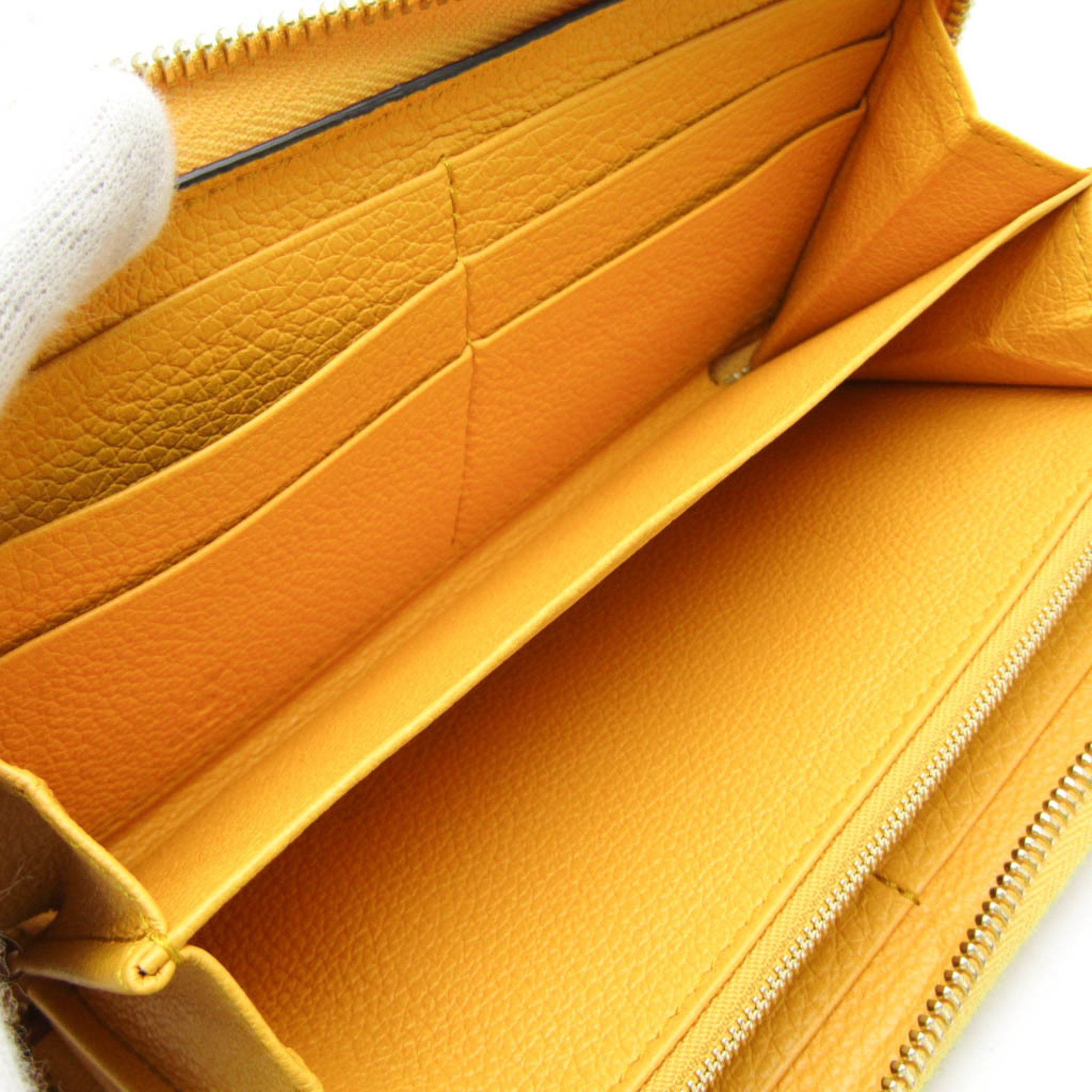 Gucci Gucci Logo 658691 Women,Men Leather Long Wallet (bi-fold) Yellow Size ONE SIZE - 9 Thumbnail