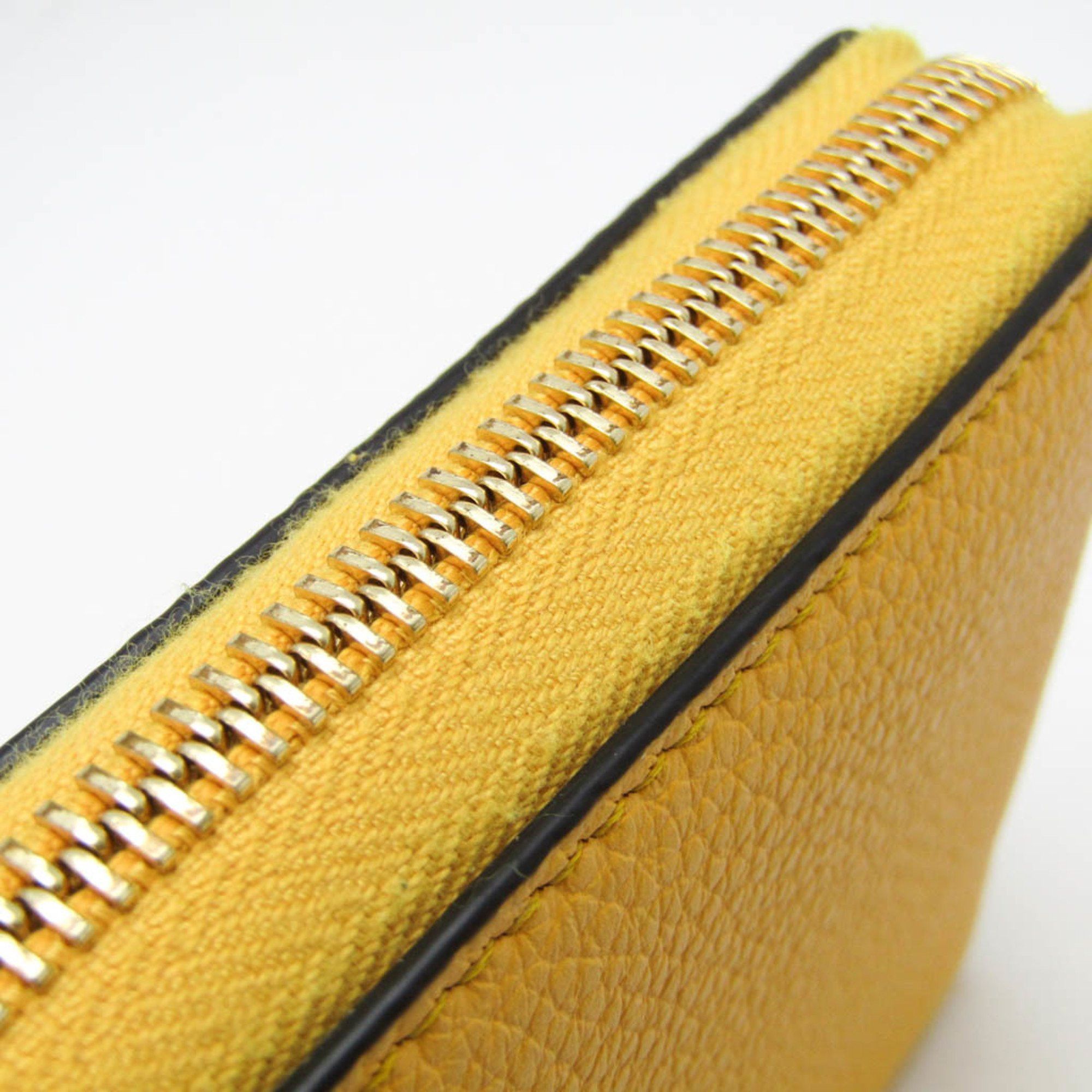 Gucci Gucci Logo 658691 Women,Men Leather Long Wallet (bi-fold) Yellow Size ONE SIZE - 6 Thumbnail