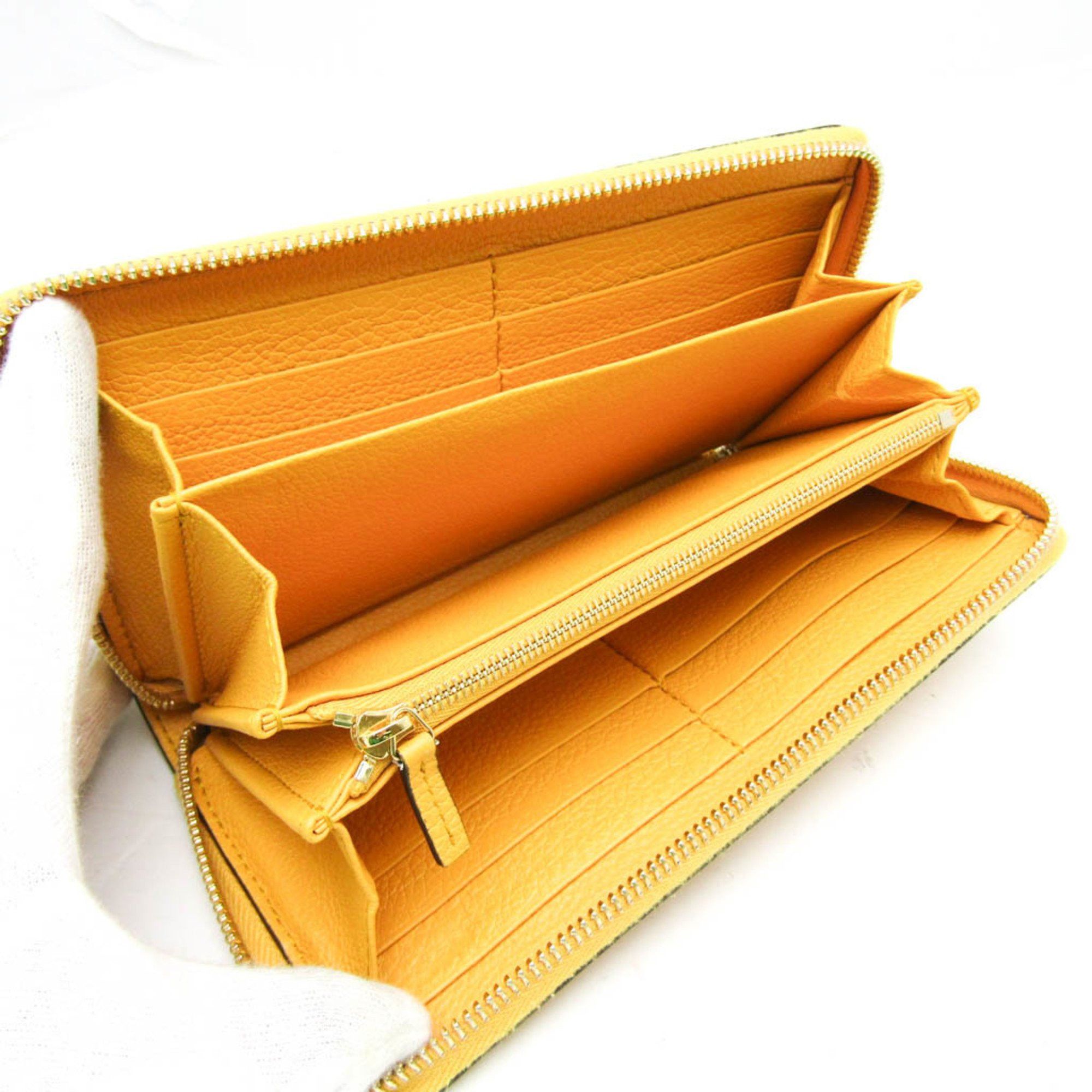 Gucci Gucci Logo 658691 Women,Men Leather Long Wallet (bi-fold) Yellow Size ONE SIZE - 3 Thumbnail