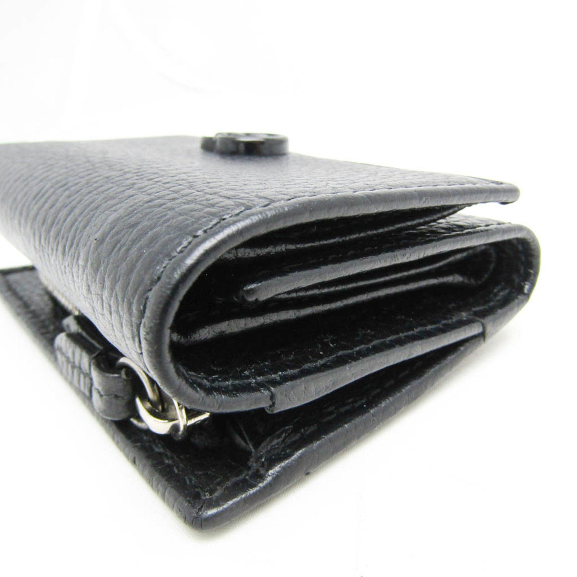 Gucci Gucci PETITE MARMONT 644407 Women's Leather Wallet (tri-fold) Black Size ONE SIZE - 7 Thumbnail
