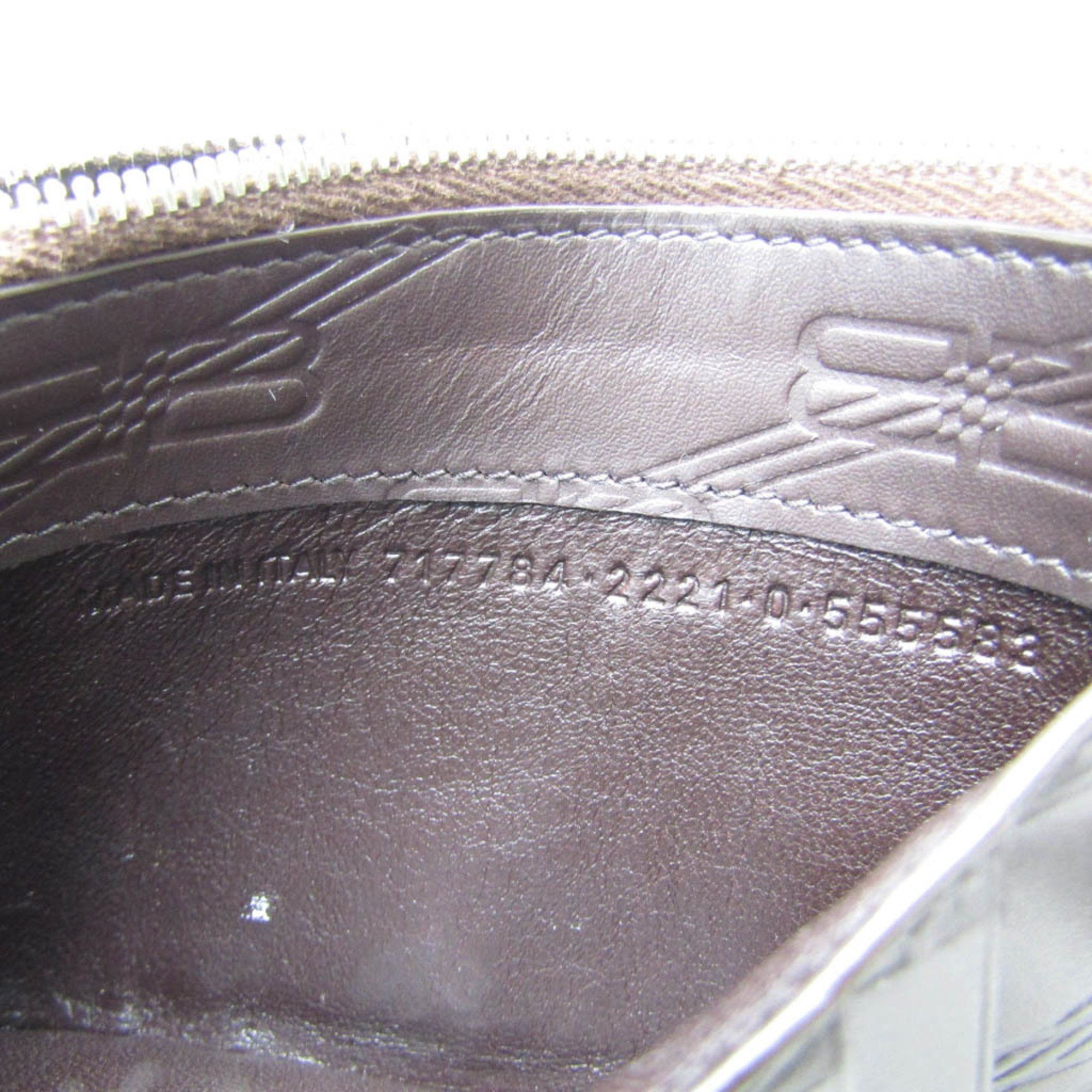 Balenciaga Balenciaga Fragment Case Coin Case 717784 Leather Card Case Dark Brown Size ONE SIZE - 10 Thumbnail