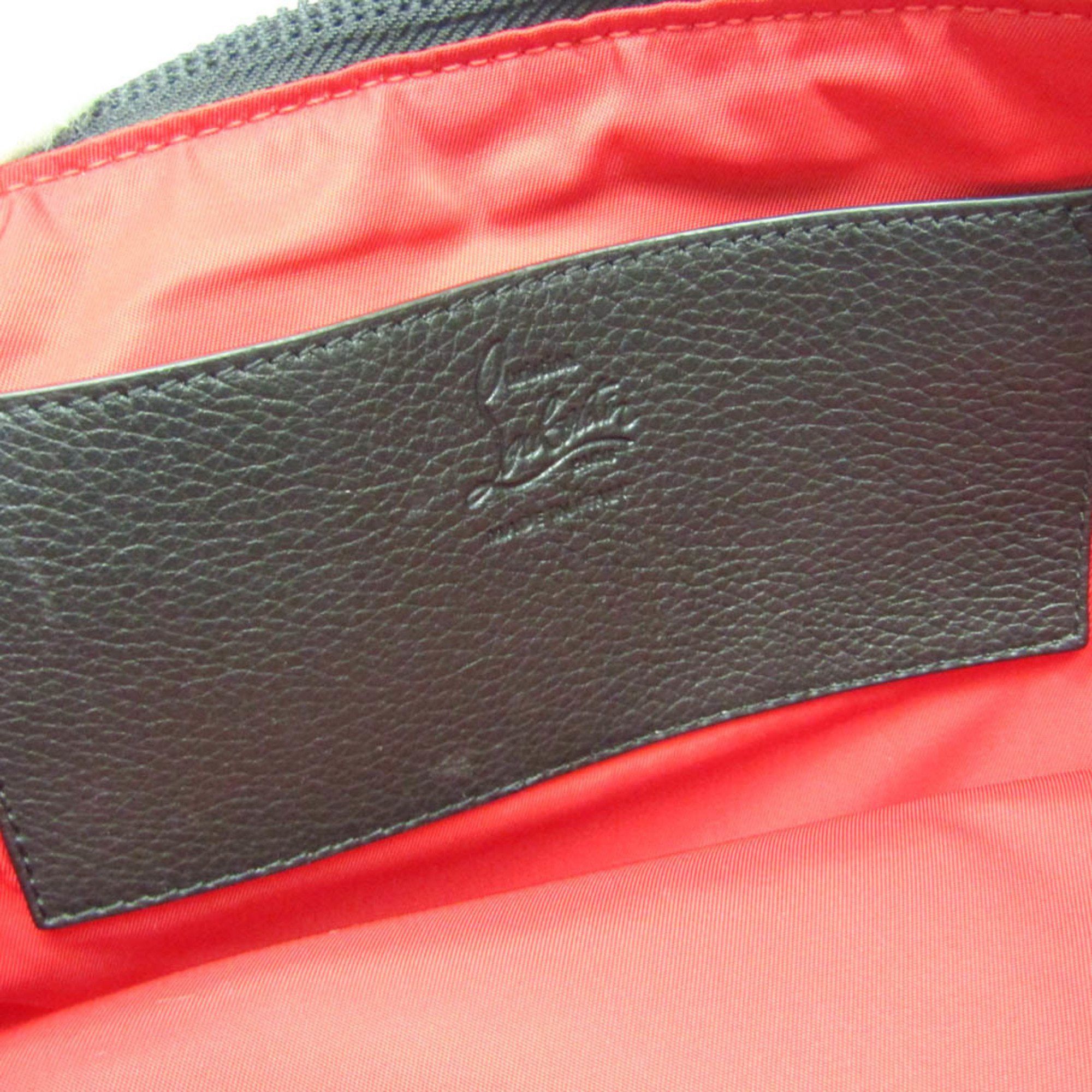 Christian Louboutin Christian Louboutin Parisnyc Crossbody Bag Men's Nylon,Rubber Sling Bag Black,Red Color Size ONE SIZE - 12 Thumbnail