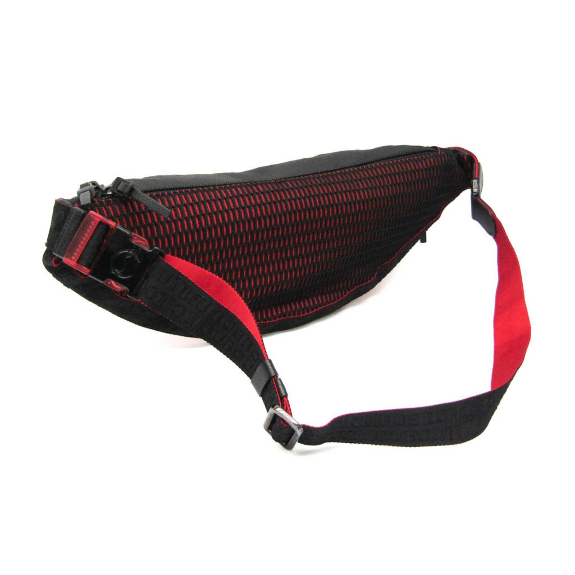 Christian Louboutin Christian Louboutin Parisnyc Crossbody Bag Men's Nylon,Rubber Sling Bag Black,Red Color Size ONE SIZE - 2 Thumbnail